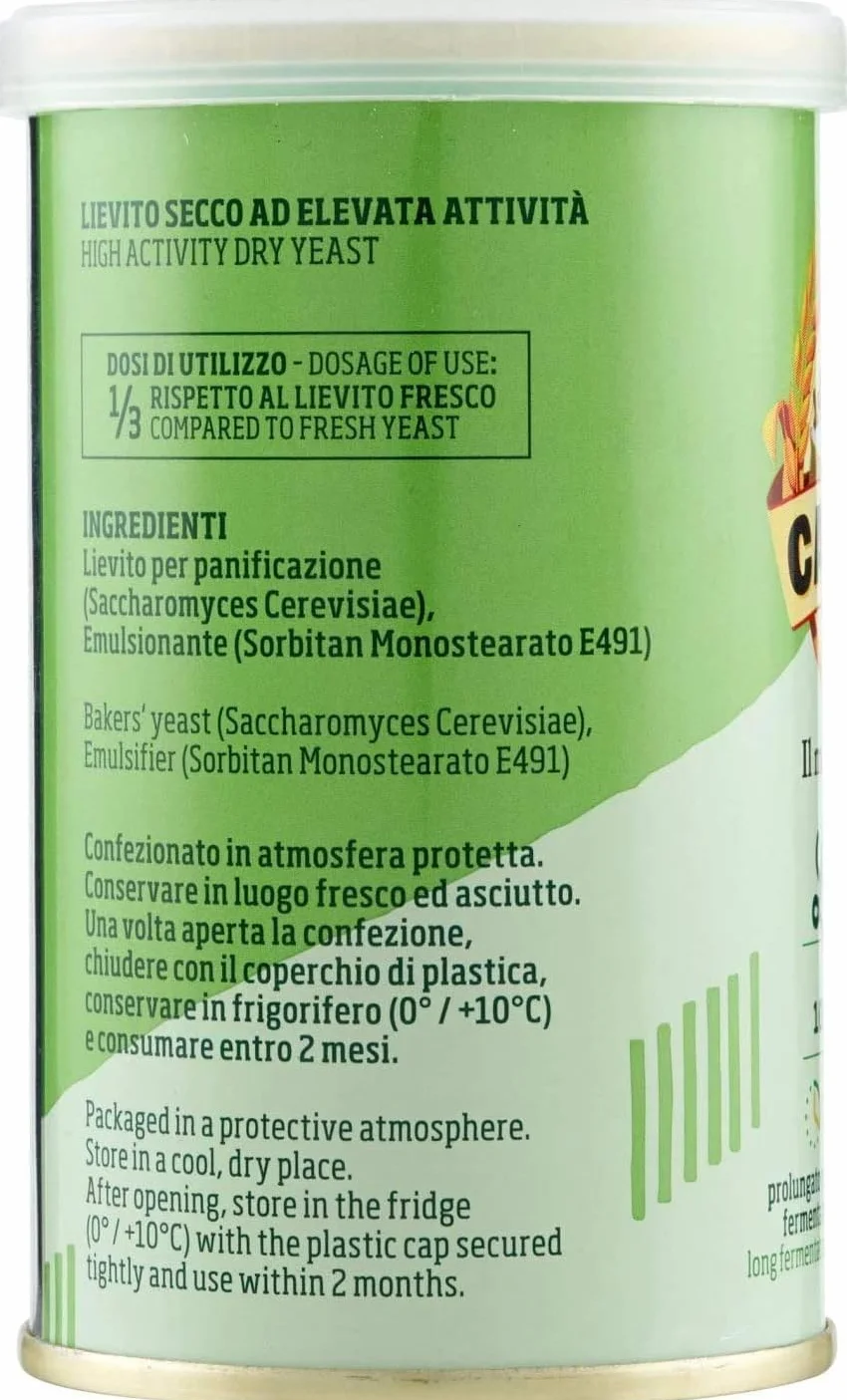 Italian Gourmet Bundle 3 x 100 g Levure Sèche Italienne Haute Activité pour Pizza Pain et Pâtisserie + Italian Gourmet Polpa 400 g, levure sèche 100% italienne, fermentation prolongée