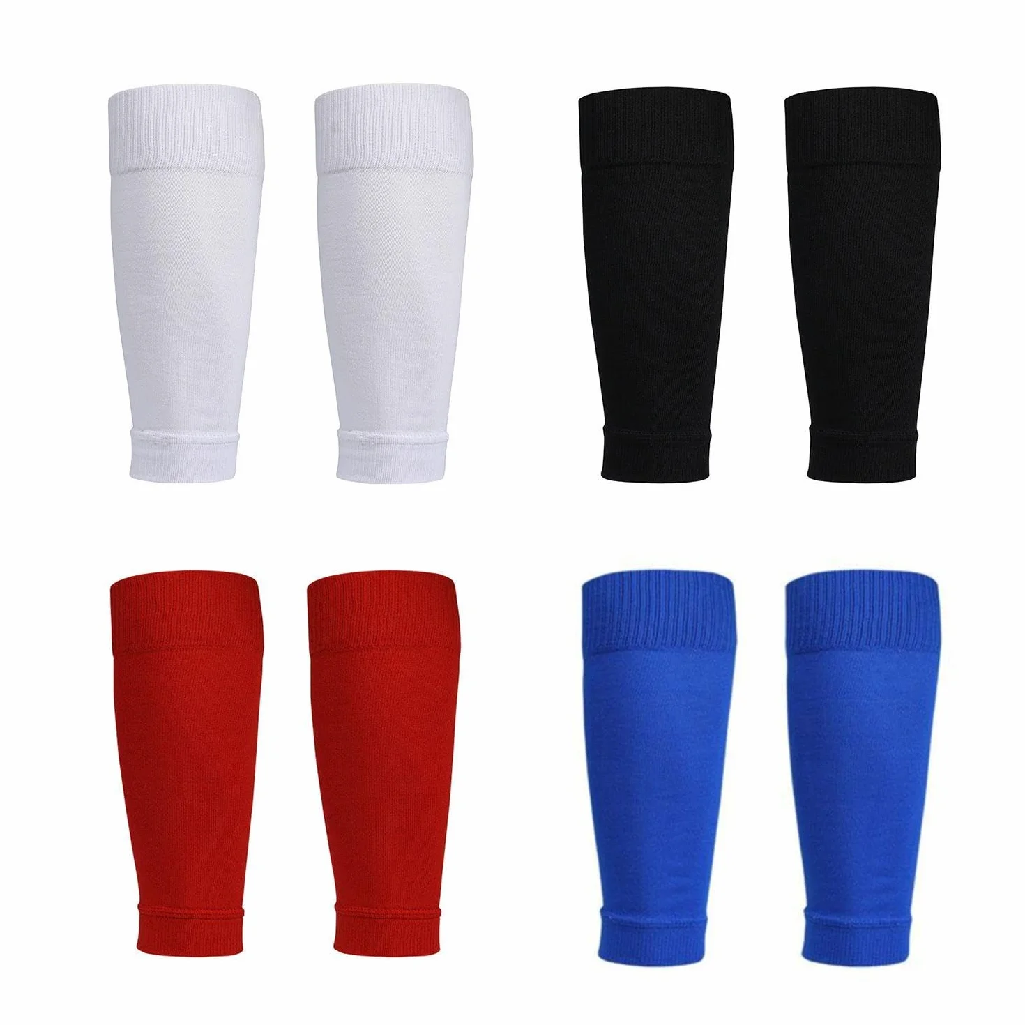 Chaussettes de football pour enfants 4 paires leggings mollets élastiques