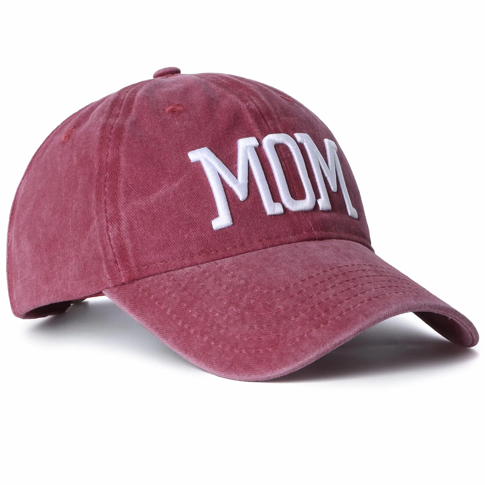 Lot de 2 casquettes de baseball brodées réglables pour maman et papa, cadeau classique