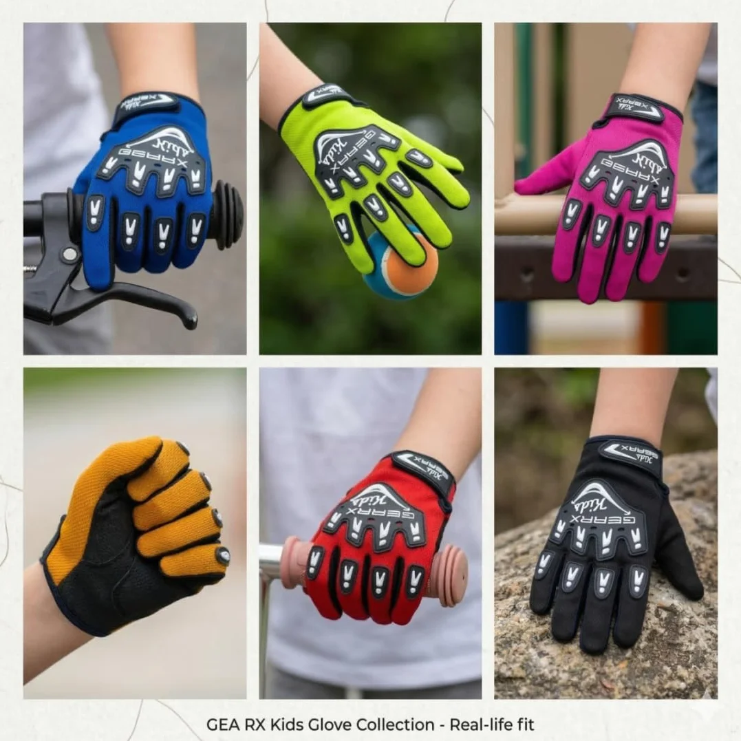 Gants de Cyclisme Enfant BMX VTT Motocross Enduro Quad Karting