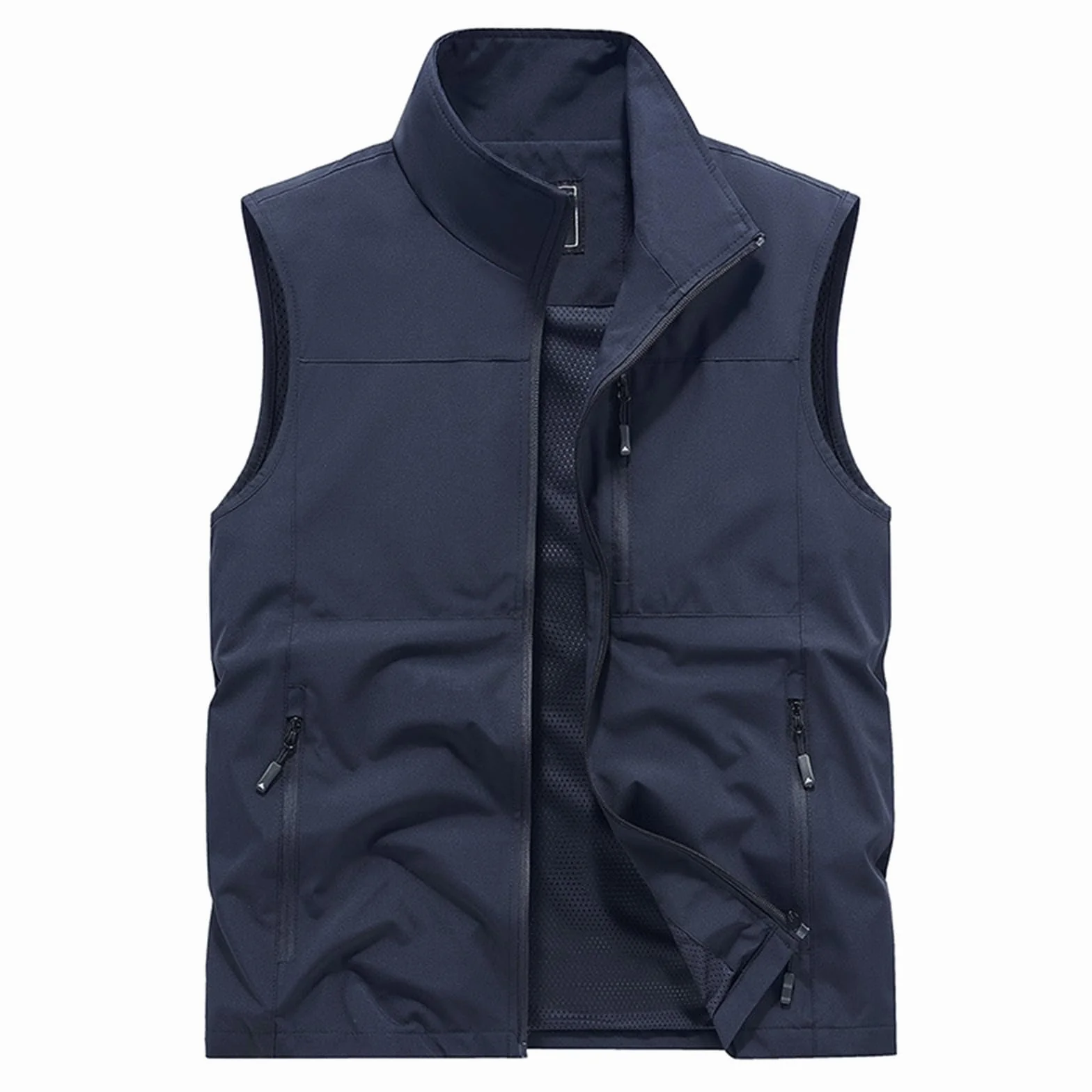 Gilet d'été pour homme coupe-vent softshell séchage rapide léger respirant pêche cargo