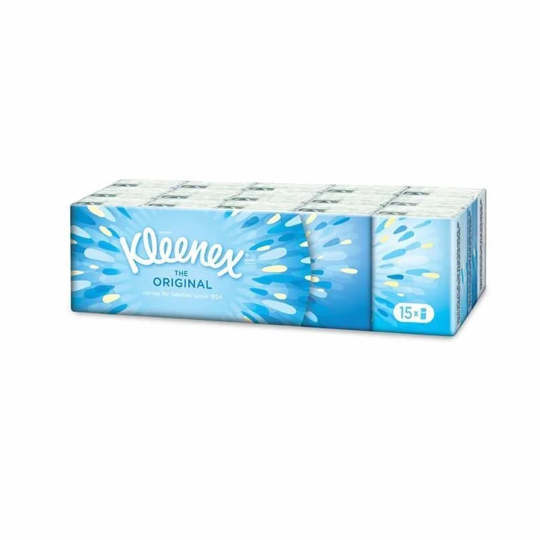KLEENEX - Original Les 15 étuis De 9 Mouchoirs - Lot De 4 - Vendu Par Lot