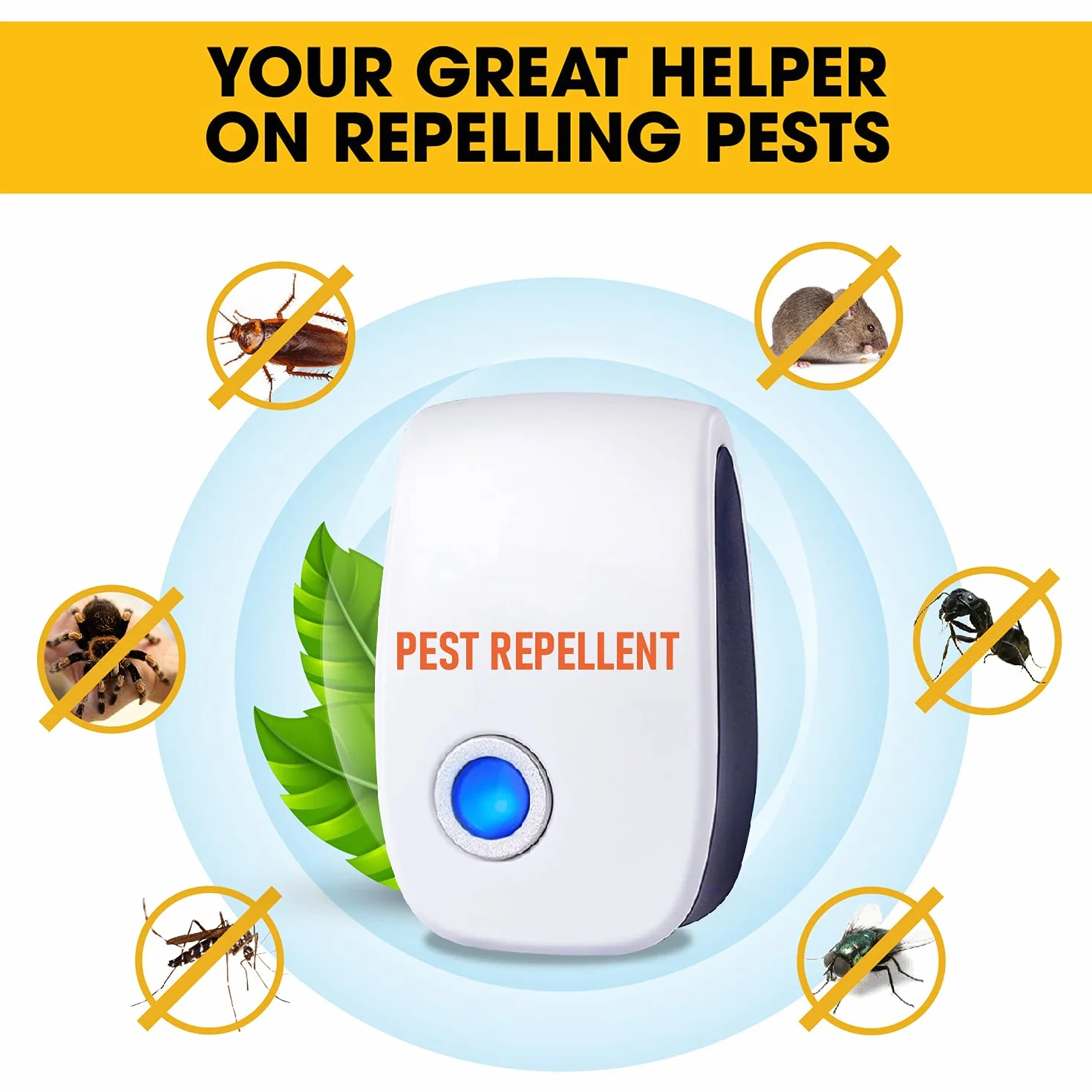 KEXMY Ultrason Souris,Répulsif Souris,Répulsif Ultrasons Anti Rongeur,Ultrason Souris Et Rats,Rongeurs,Loirs - Alternative Efficace aux Pièges à Souris ou au Raticide,Repulsif Moustique (6 unités)