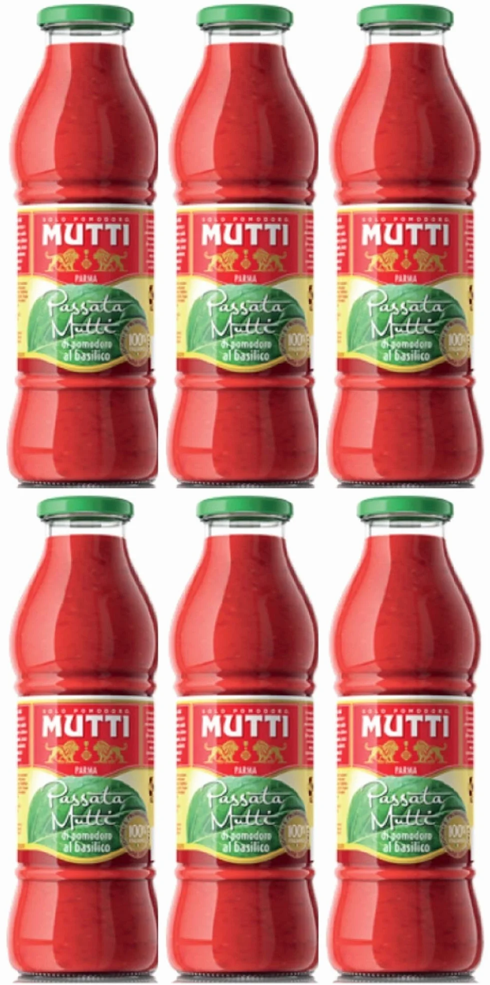Mutti Passata di Pomodoro al Basilico (6 x 700 g)
