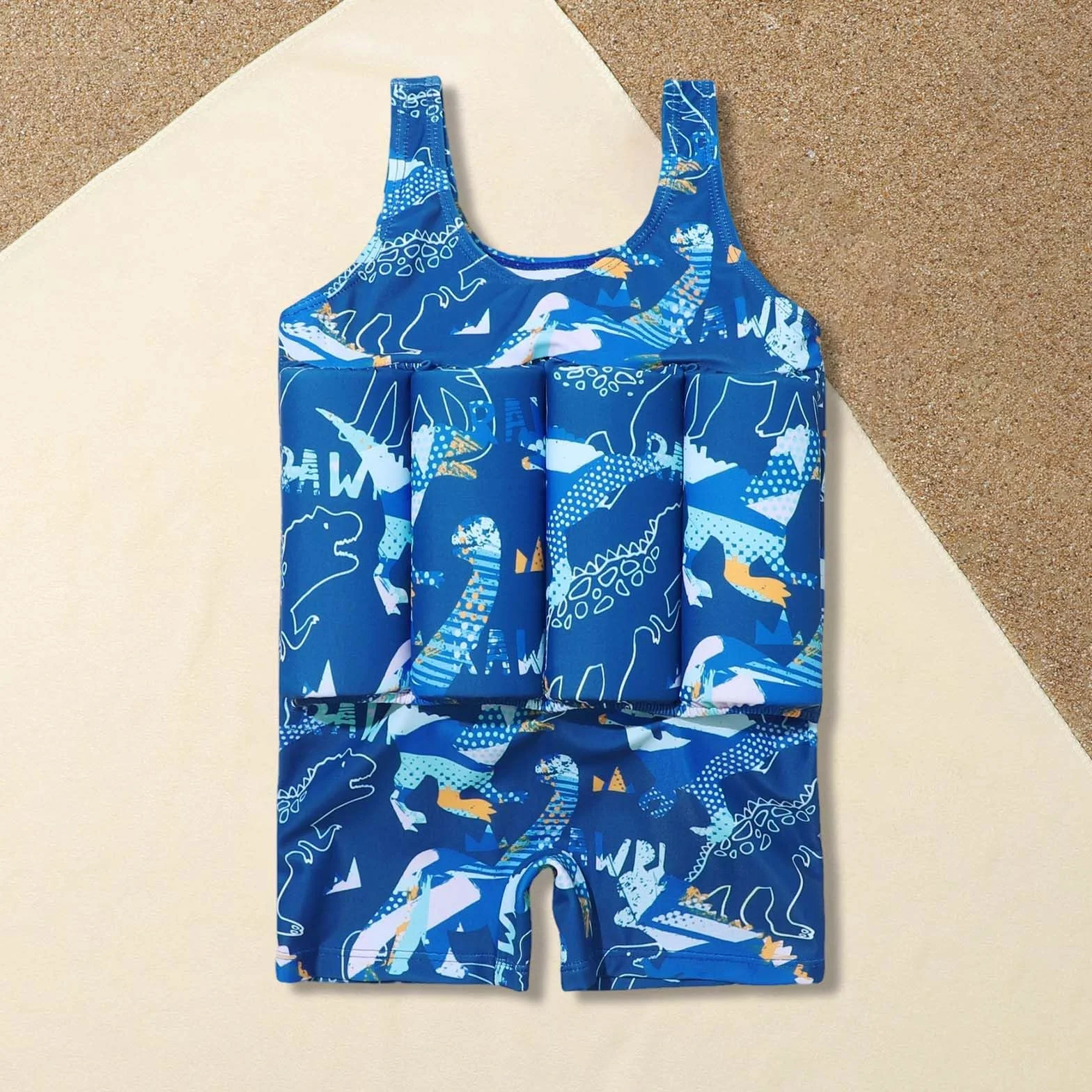 Maillot de Bain Bebe Garcon avec Flotteur Integre pour Enfant Fille 1-6 Ans