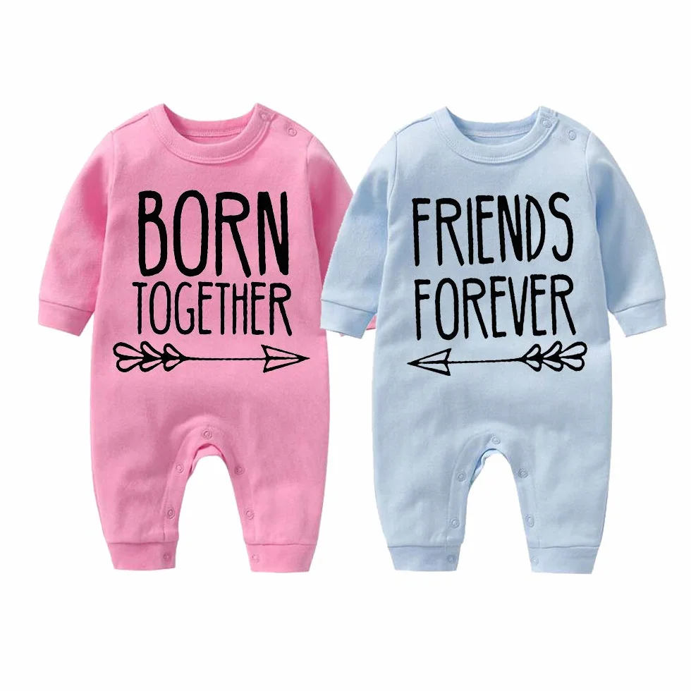 Jumeaux Body Bébé Amis Pour Toujours Manches Longues Pyjama