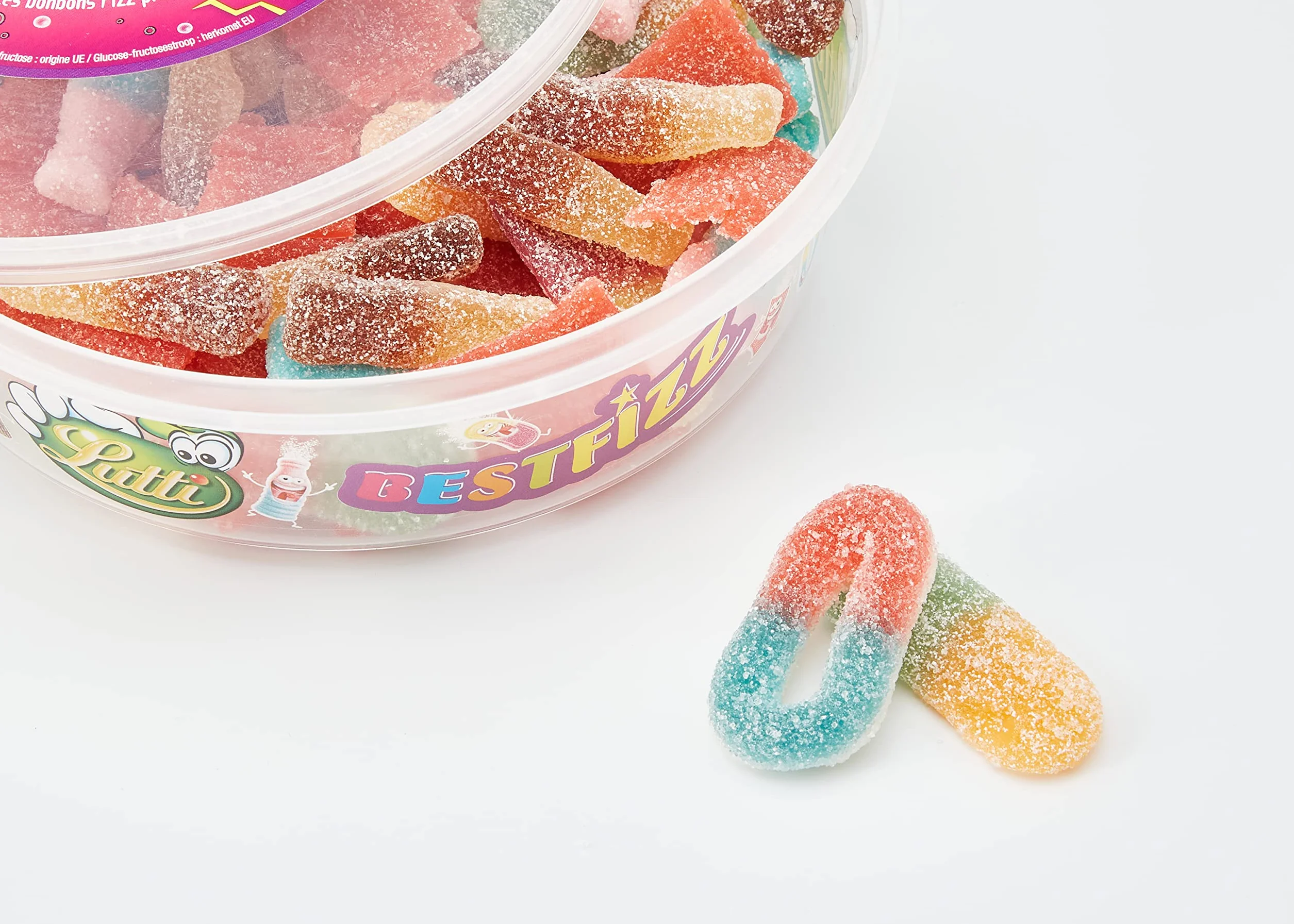 Lutti Best Fizz Bonbons Tubo 550 g