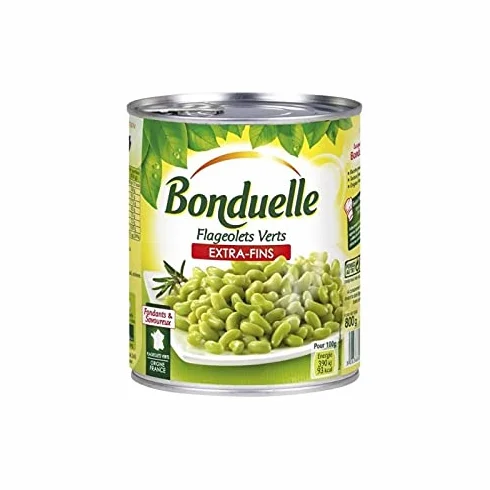 Bonduelle Flageolets Verts Extra Fins 800g (lot de 5)