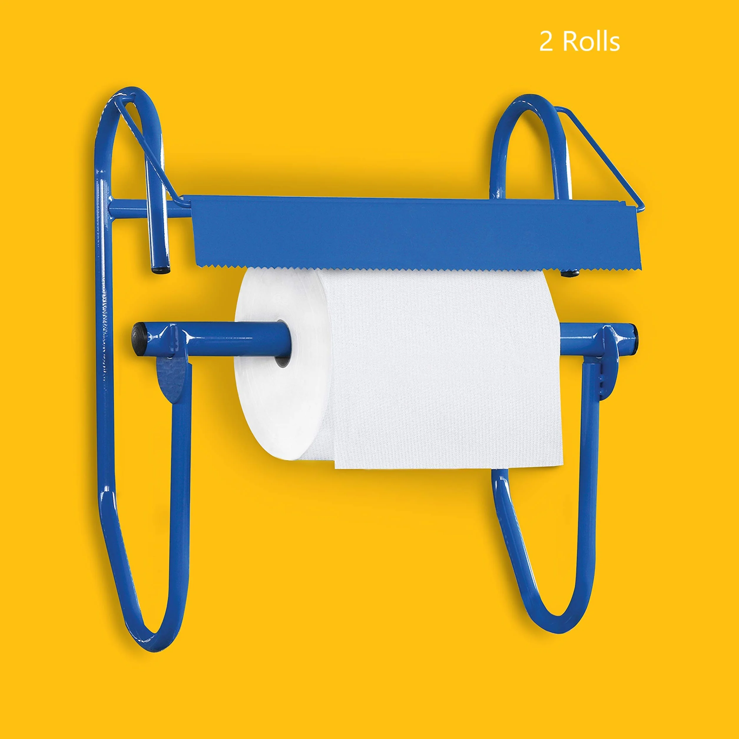 AmazonCommercial Rouleau de Papier d’Essuyage Industriel, 2 Plis en Cellulose, 2 Rouleaux (1 Paquet), 815 Feuilles par Rouleau, Dimensions des Feuilles : 25,7cm x 36cm