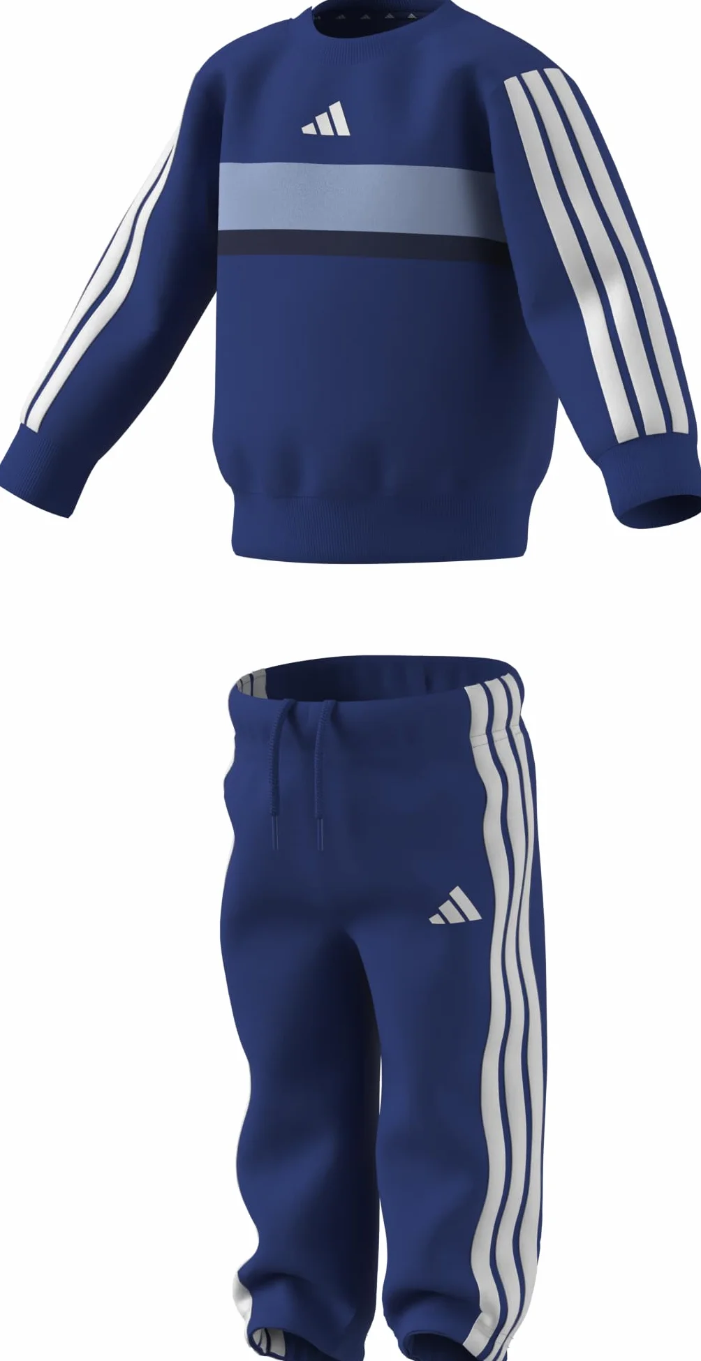 Adidas Seasonal Essentials Tiberio 3 Stripes Fleece Crew Set Survêtement Mixte bébé