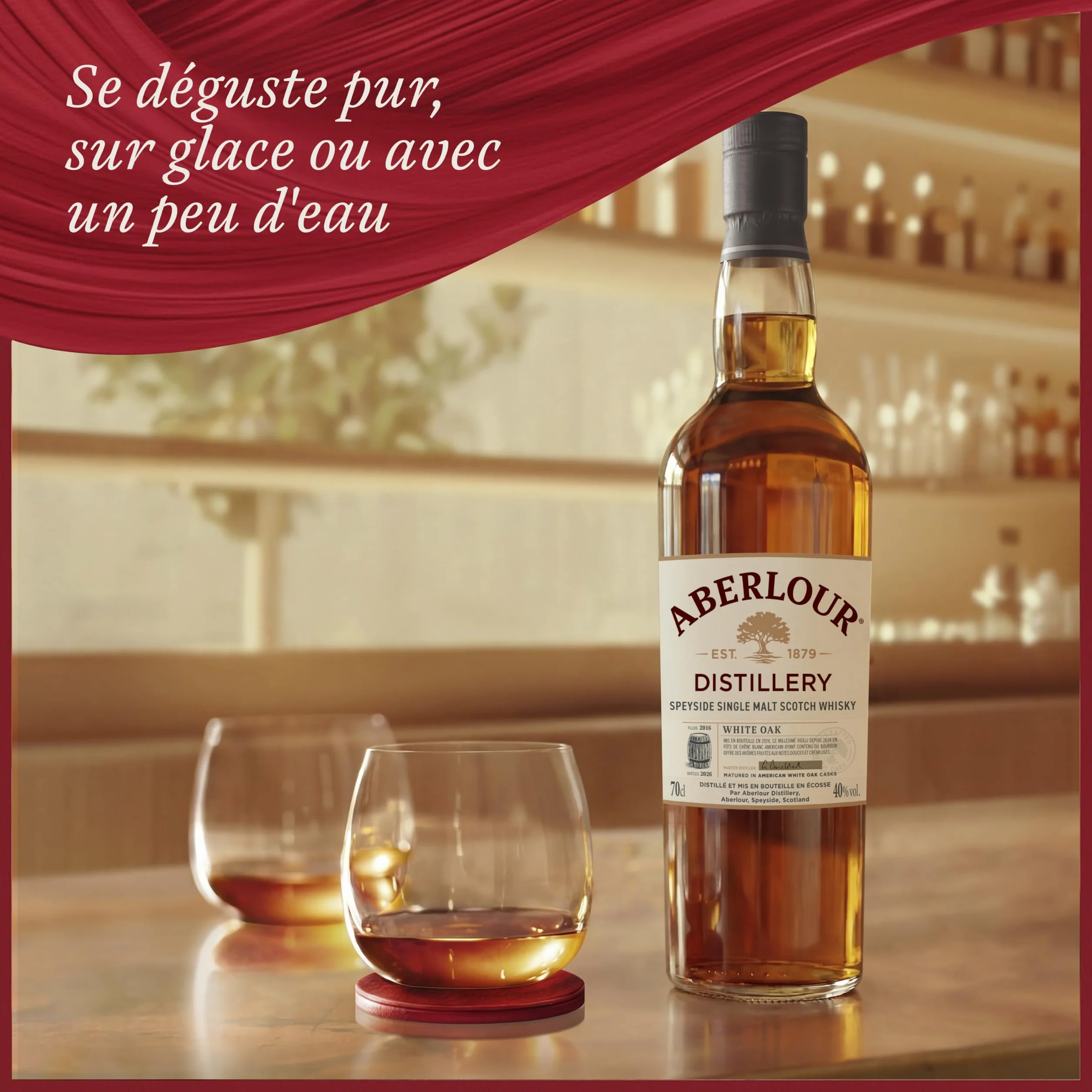 ABERLOUR White Oak Whisky Ecossais Single Malt - 40%, 70cl