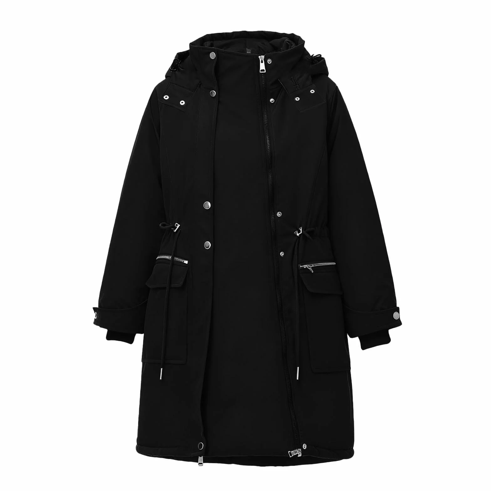 Veste De Portage Maman Bébé Insert Allaitement Kangourou Douce Confortable Manteau Grossesse Maternité Softshell Chaud Manches Longues