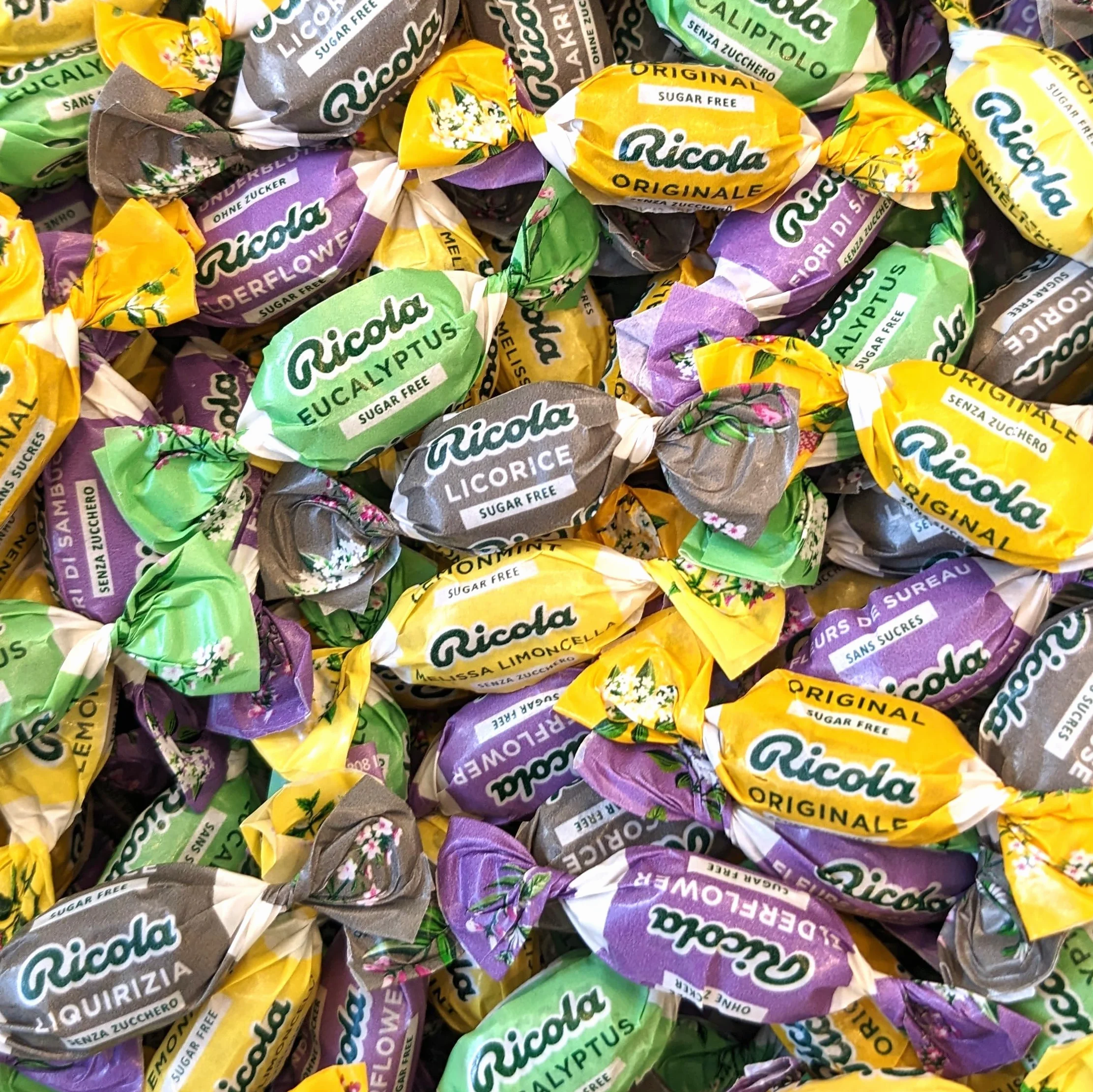 Assortiment de bonbons sans sucre emballés | Goûts assortis | Bonbons sans lactose et sans gluten | g 400