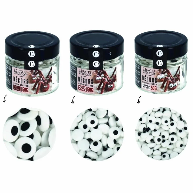 Kit de décors comestibles "yeux"