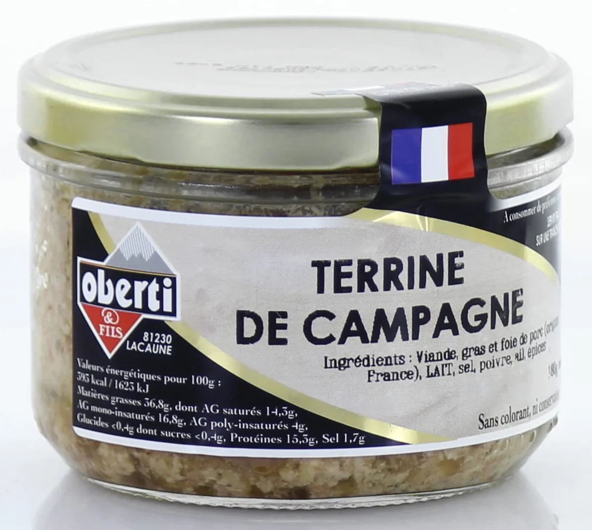 Terrines Assortiment de 5 - Charcuterie du Sud-Ouest - Viande Origine France