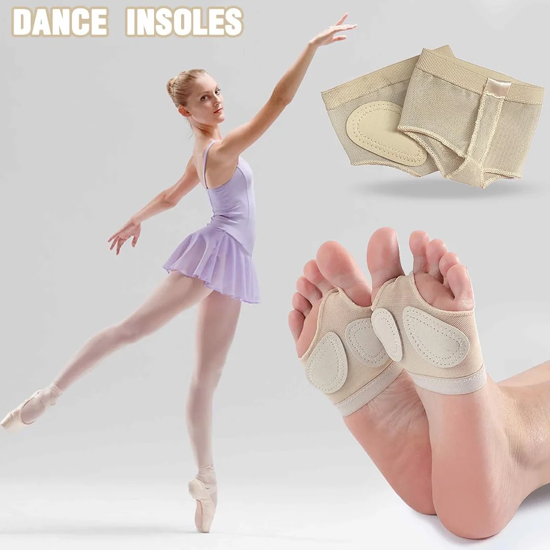 Coussinets métatarsiens Danse 1 paire protecteurs semelle antidérapant avant-pied simili cuir gymnastique Pilates