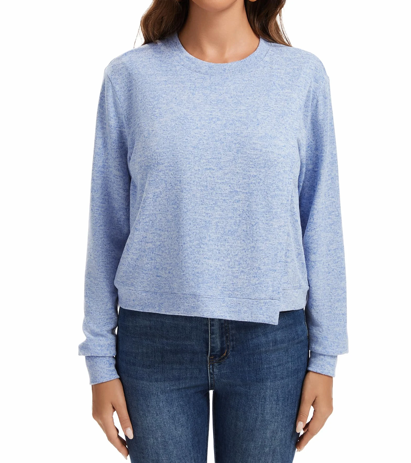 Sosolism Top d'allaitement Manches Longues Tshirt de Lactation pour Femmes Enfiler Sweatshirts
