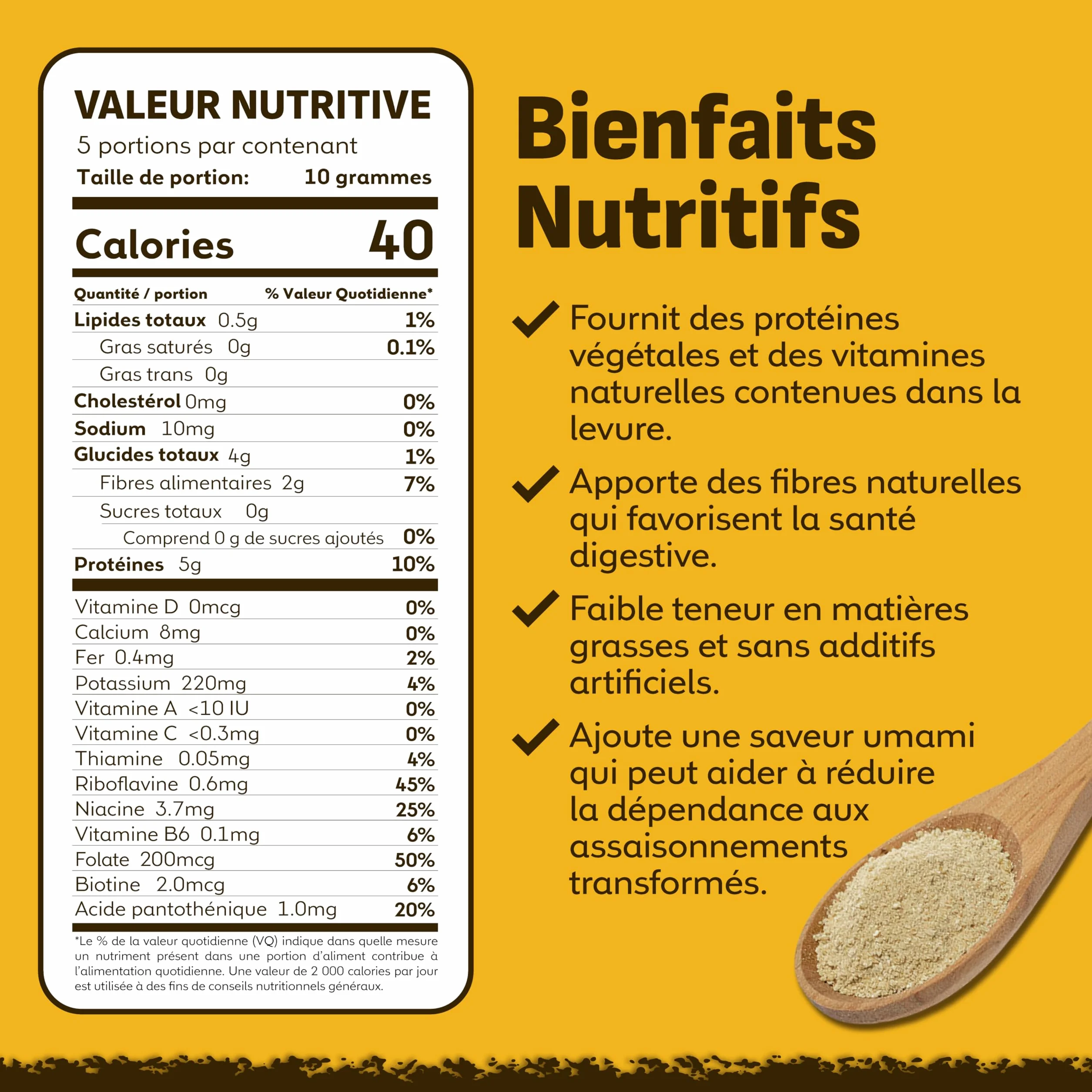 Coolinario Levure Nutritionnelle Non Enrichie (56 g) Assaisonnement Végan au Goût Noisette | Riche en Protéines, Fibres & Minéraux | Pour Snacks, Sauces & Vinaigrettes | Sans Gluten