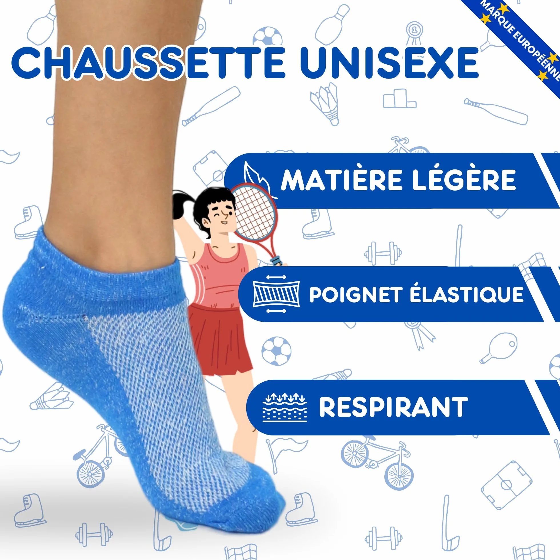 Chaussette Enfant Unisex 12 Paires Garçon Bébé