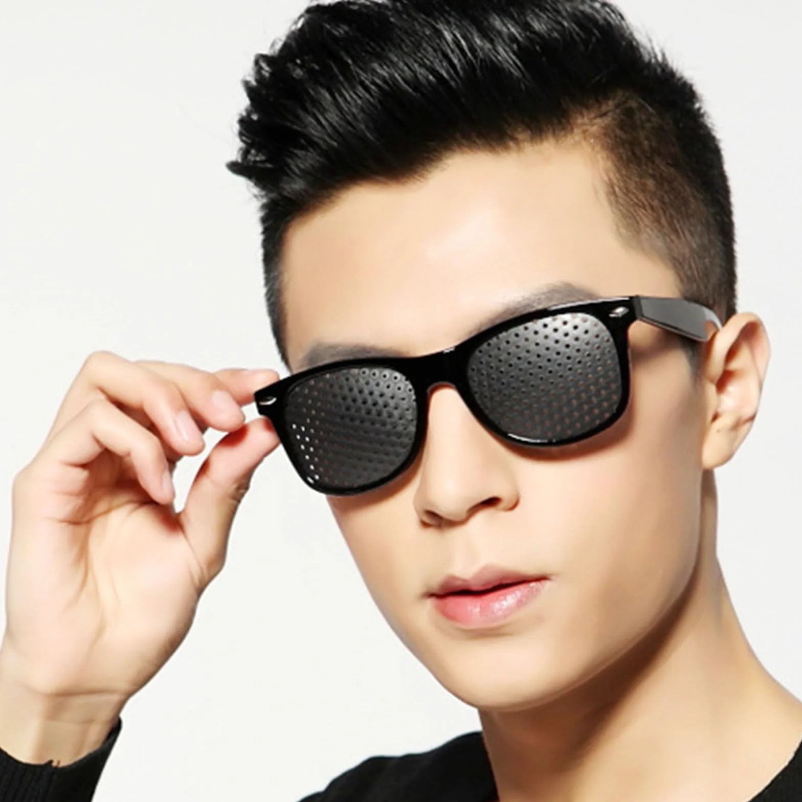 Lunettes à Grille et Sténopéïques, Repos à Sténopé, Détente et Entraînement des Yeux - 2 Pièces
