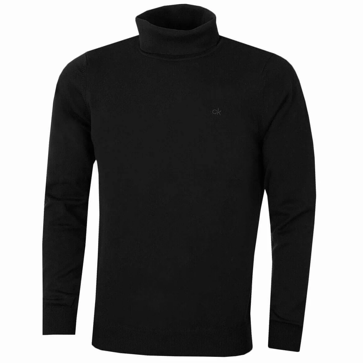 Calvin Klein Hommes CK col roulé en Tricot Rib Chaud Pull