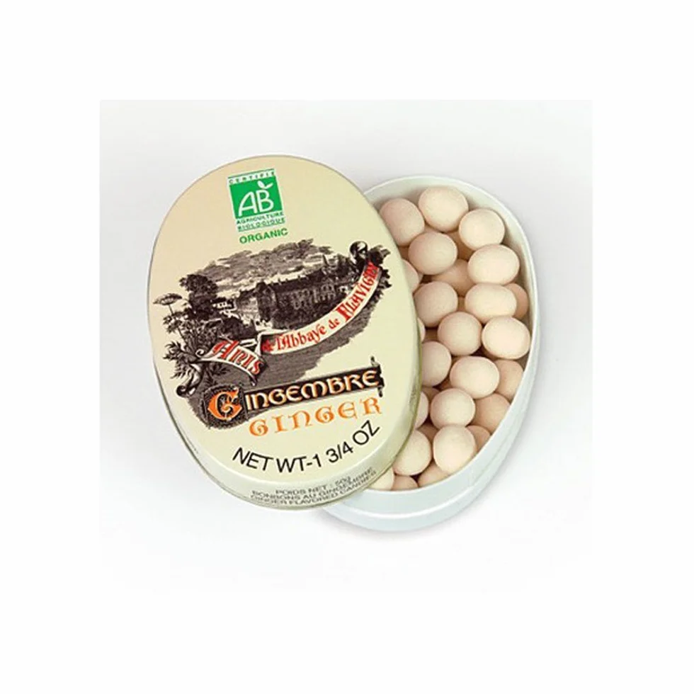 Anis De Flavigny : Bonbon Anis De Flavigny: Boite Ovale 50g Gingembre Bio