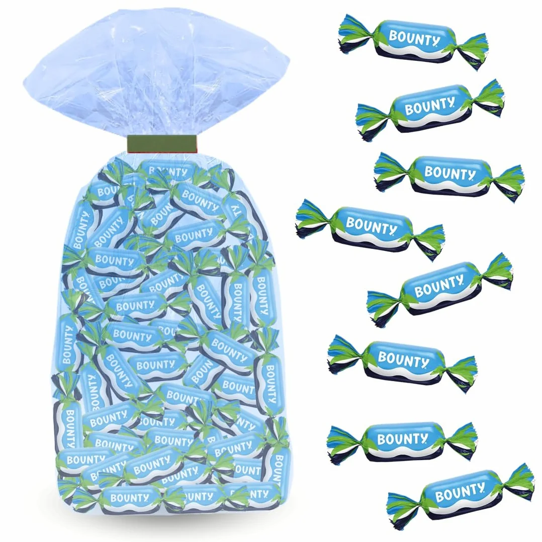 BOUNTY Minis | Sachet de 640g de chocolat | Environ 60 bonbons au chocolat emballés individuellement | Prêt à Offrir pour la Fêtes des Mères
