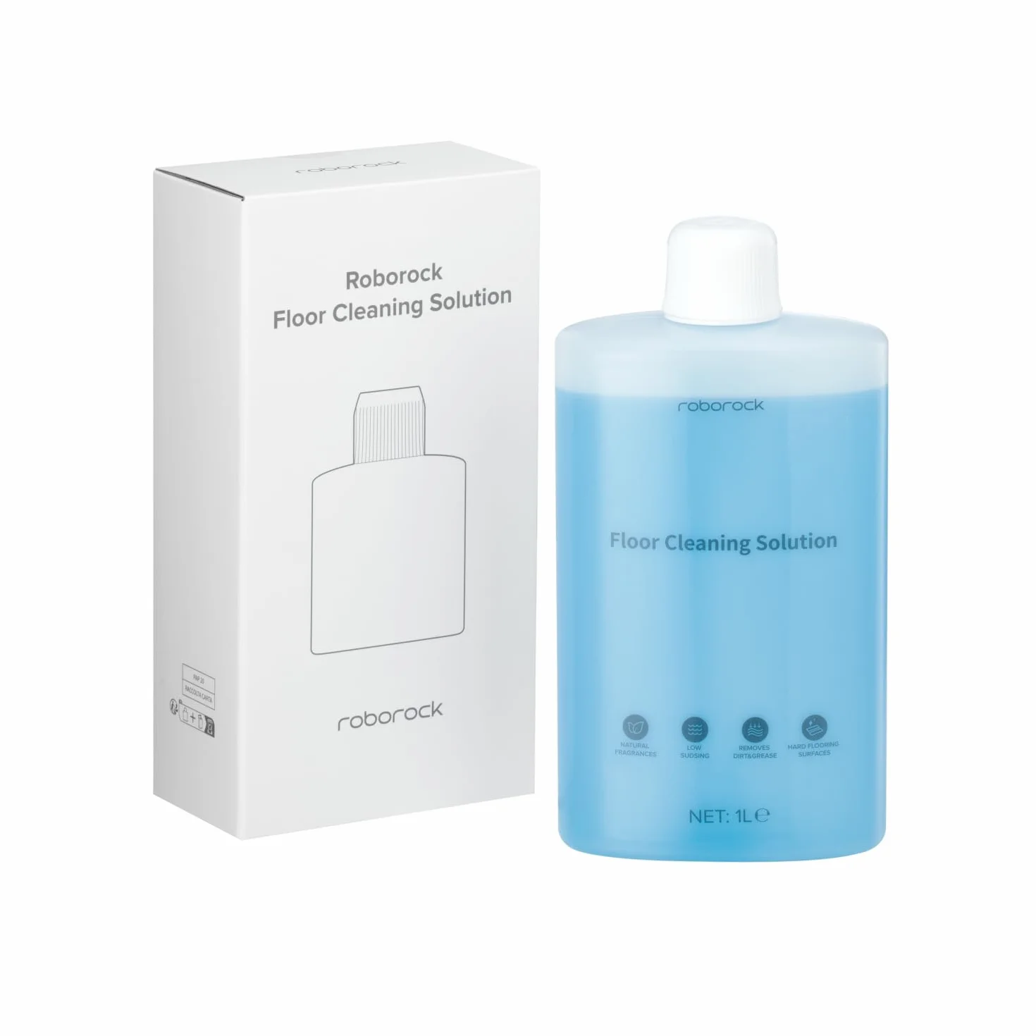 roborock Original Nettoyants Sol, pour Aspirateurs Robots Laveurs et Aspirateur Eau et Poussière sans Fil, Se Concentrer, 1L, Dilution 1:200