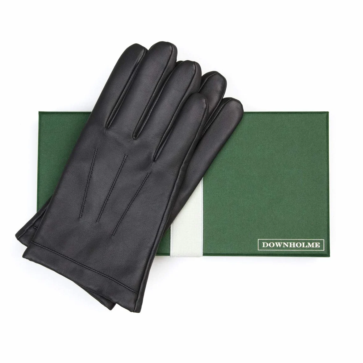 Gants Tactiles en Cuir pour Homme Downholme avec Doublure en Cachemire