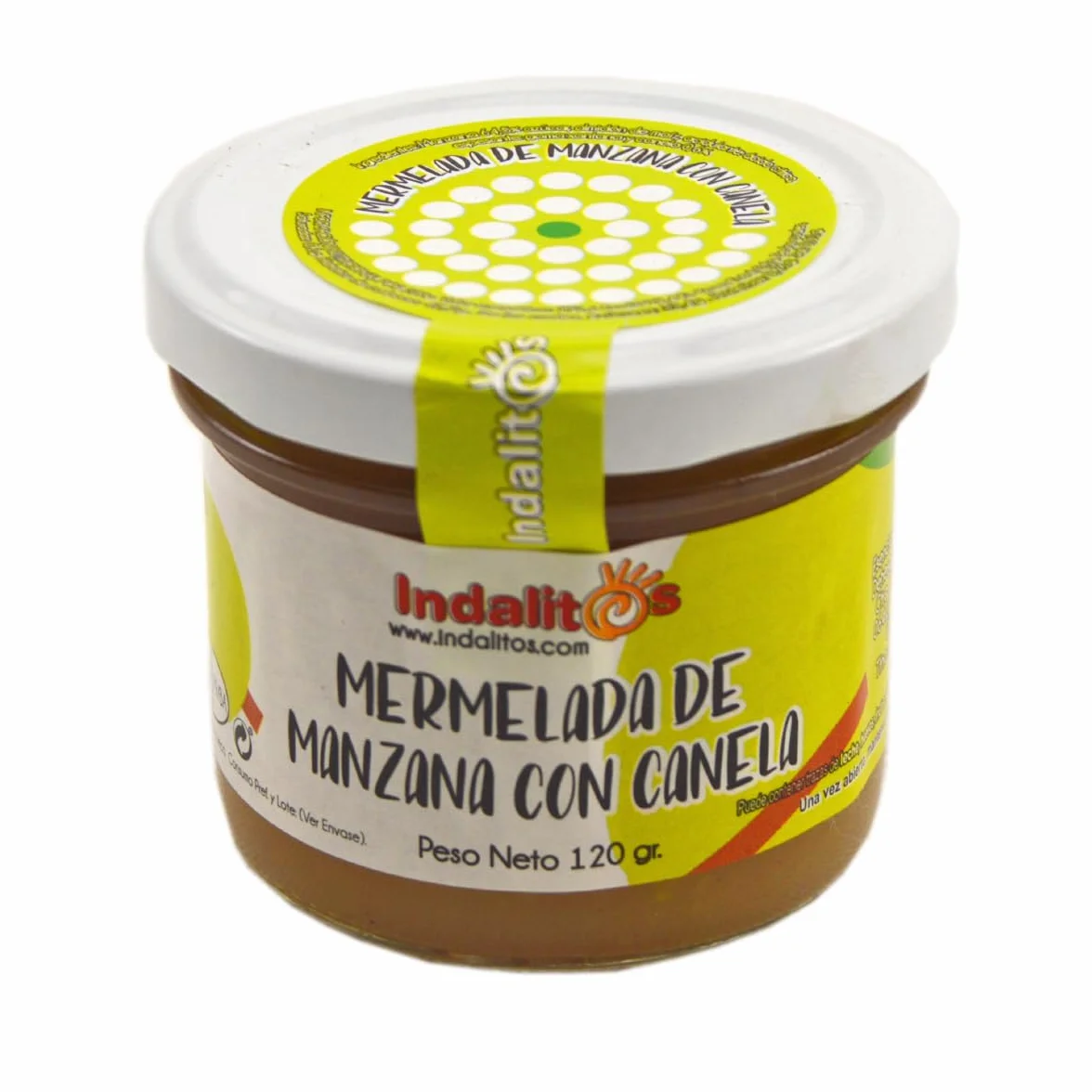 Indalitos - Confiture de pommes vertes à la cannelle - Pack 3 x 120g
