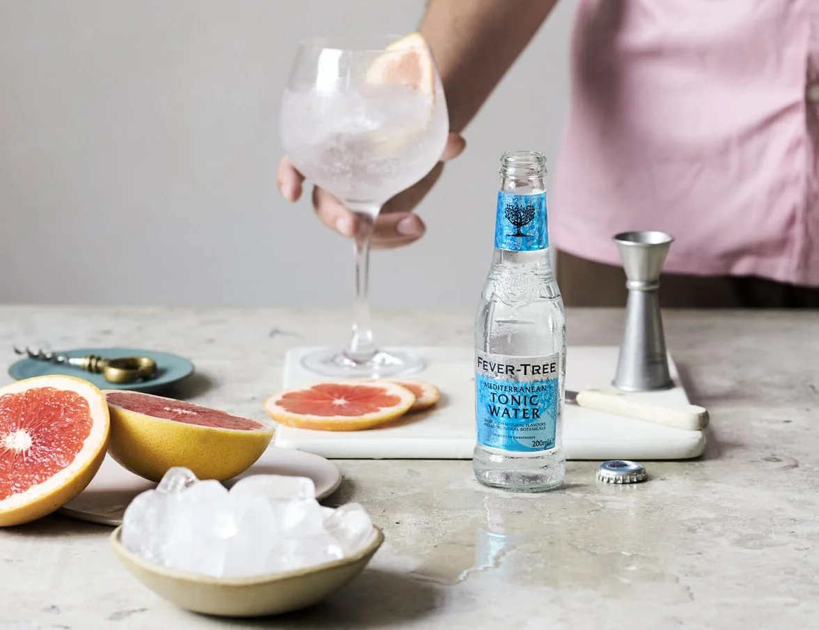 FEVER-TREE - 8 Bouteilles de 500 ml de Mediterranean Tonic Water - Citron et herbes aromatiques - Soda