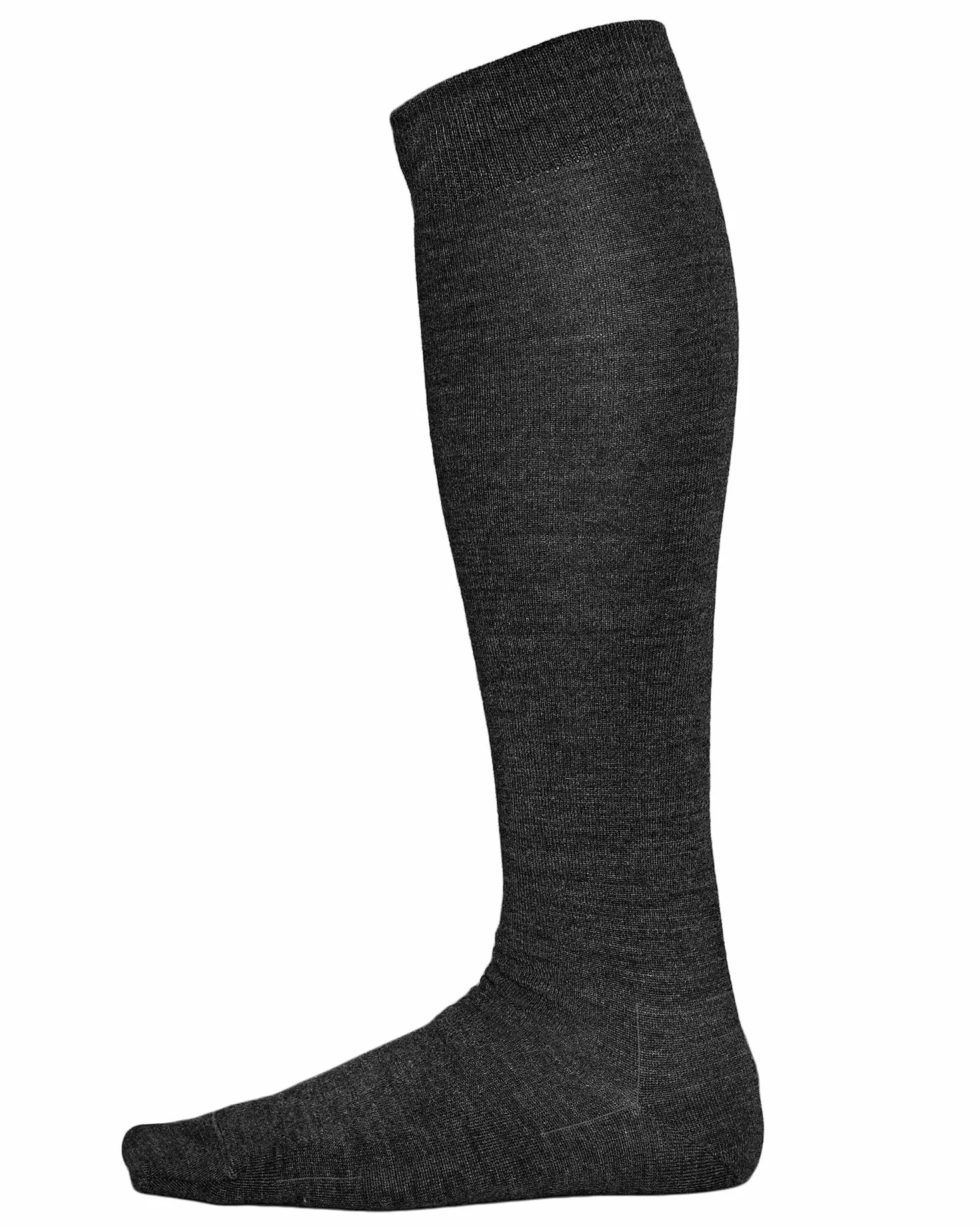 Chaussette haute 80% laine mérinos mi-bas chaud Homme longue montante au genou d'hiver fine respirante