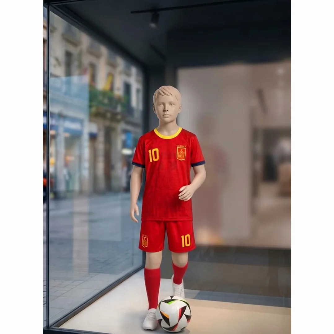 Ensemble de sport maillot et short de football pour entraînement 4-14 ans