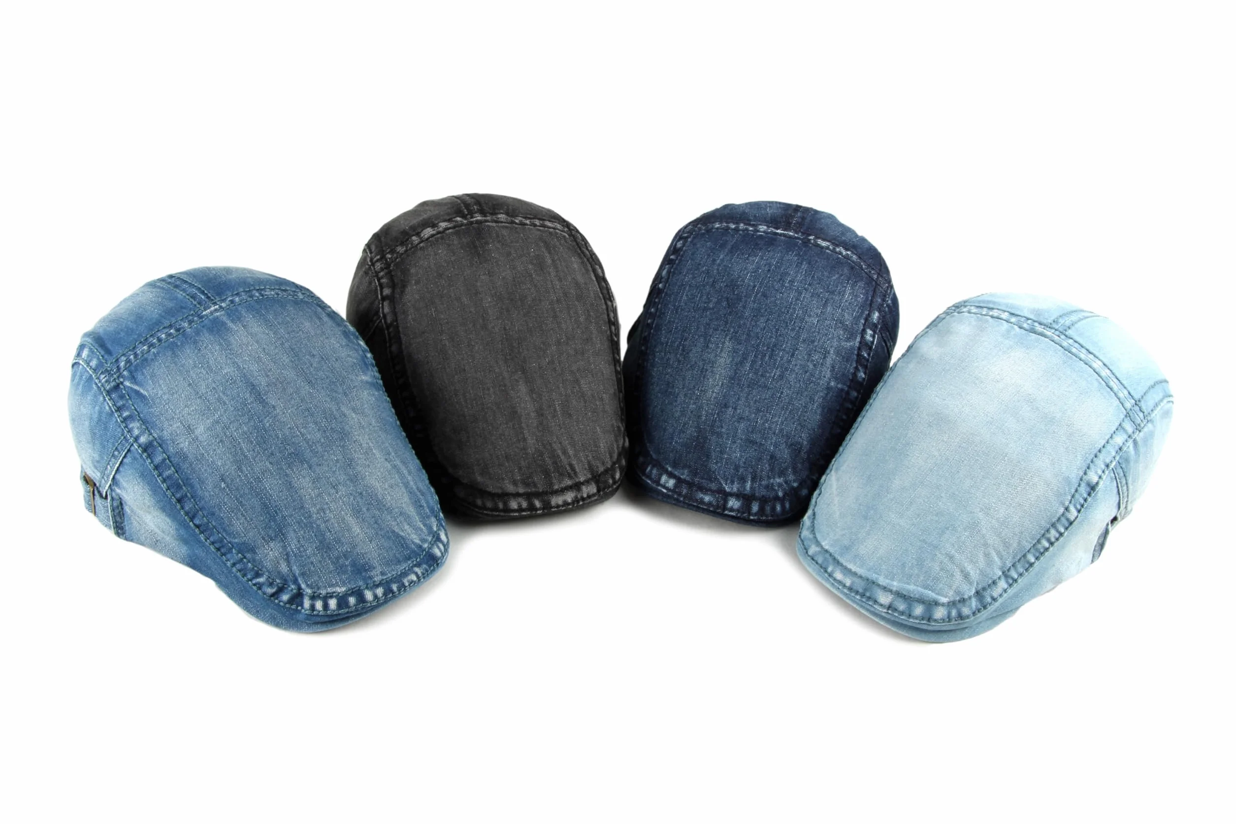 YAMEE Béret Homme Denim Classique Réglable Protection Solaire Unisexe Vintage 55-60cm