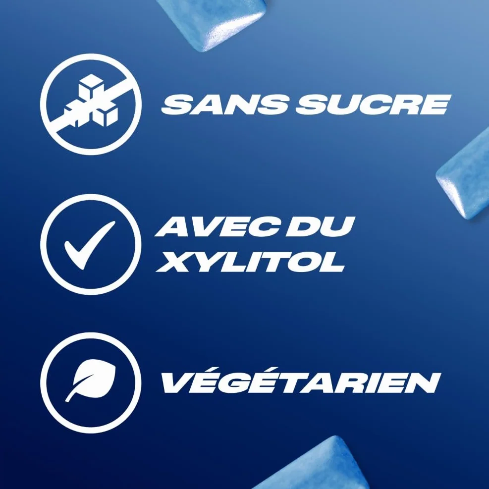 AIRWAVES Chewing Gum Sans Sucre Goût Menthol Extrême 5 Paquets 70g