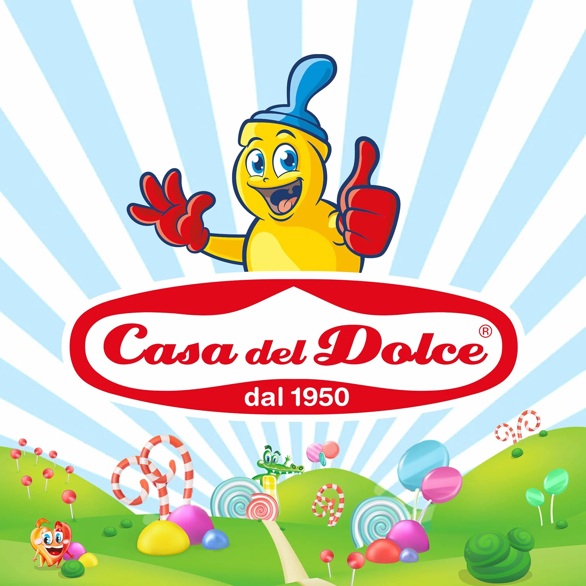 CASA DEL DOLCE Paquet XXL Fraises, Marshmallow à la forme et au Goût de Fraise 500 g, Doux et Délicieux, Made in Italy, Idées Cadeaux pour les Fêtes