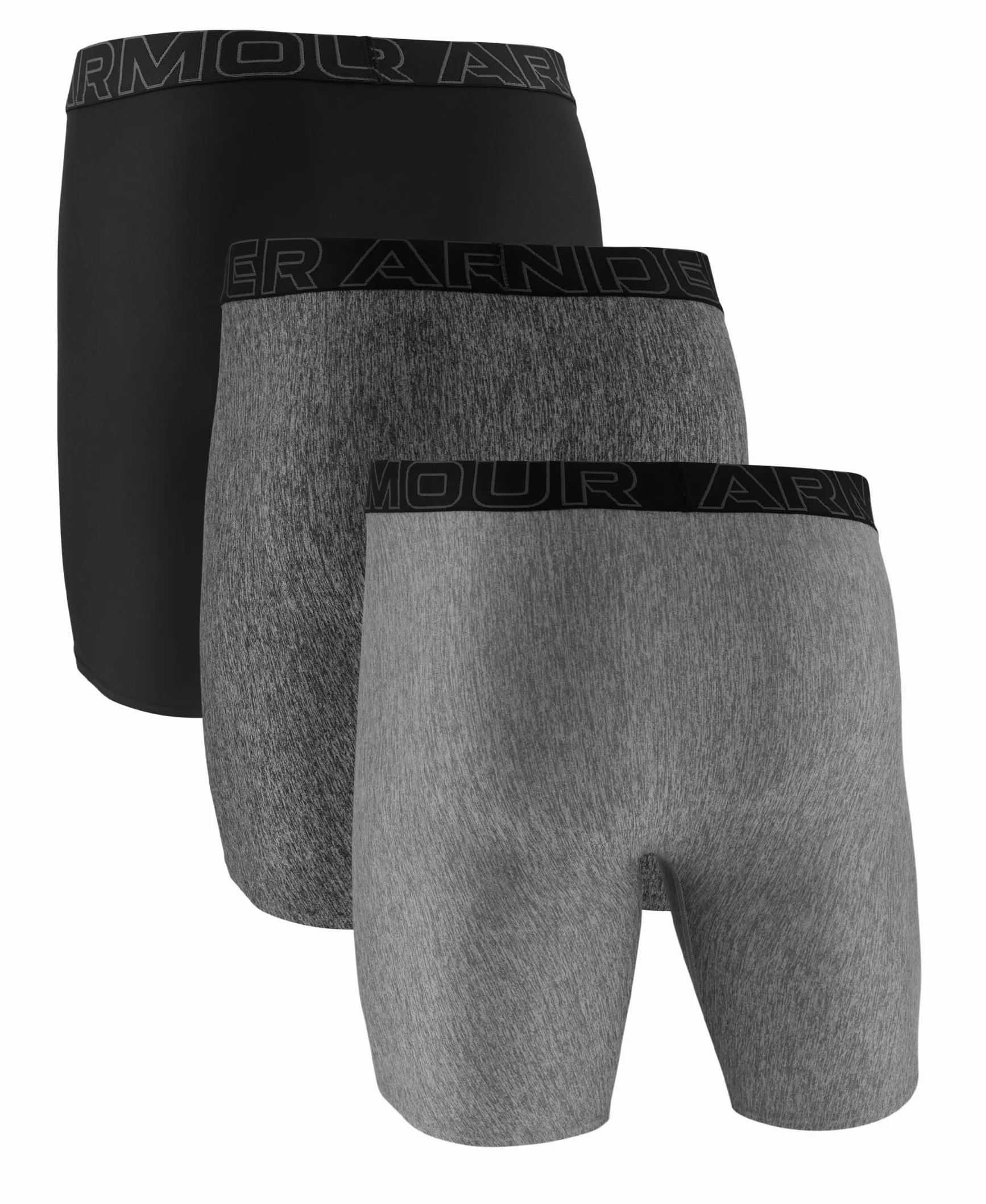 Under Armour Multi-Pack Performance Tech Long-Leg Boxer Brief 9" Inseam Lot de 3 Homme