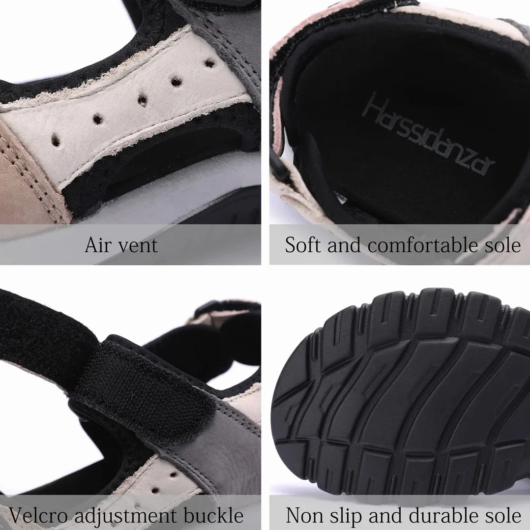Sandales en Cuir pour Femmes Randonnée Sport d'Extérieur SL256EU
