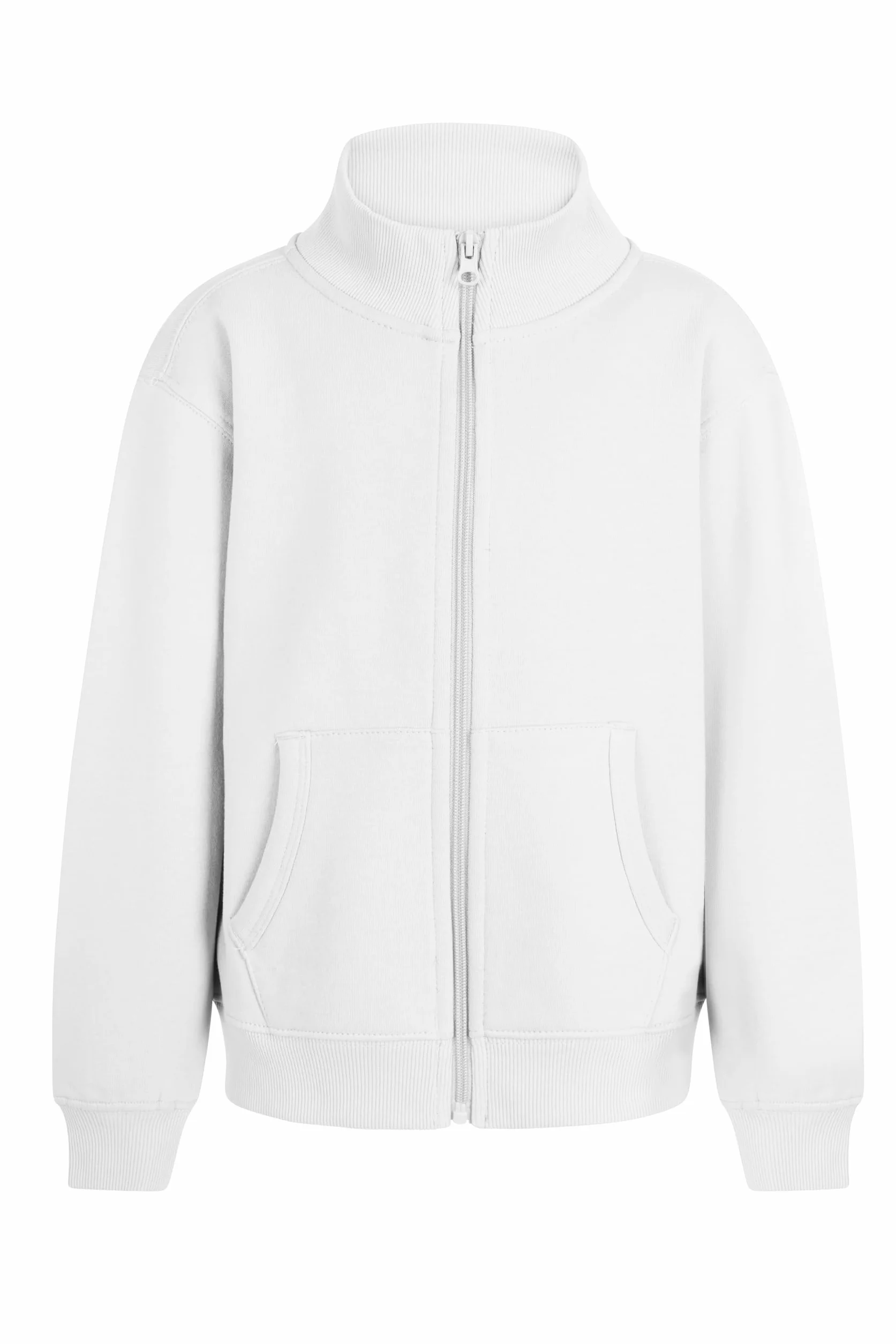 Mukua SZ270K Sweat Enfant Fermeture éclair Blanc Taille 9-11 Ans