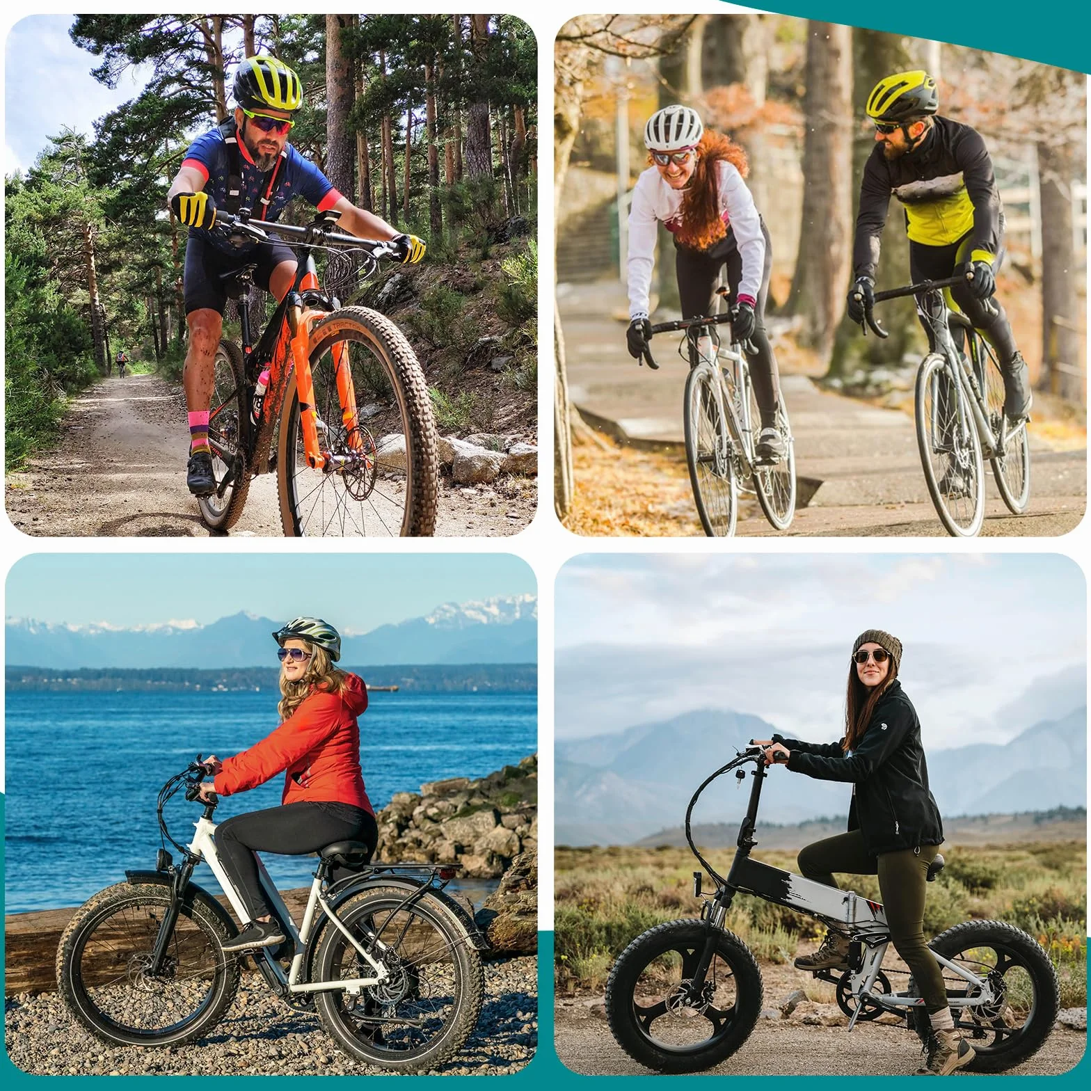 ROCKBROS Gants de Vélo Printemps Été Cyclisme Doigts Complets Écran Tactile Élastiques Hommes Femmes S-XXL