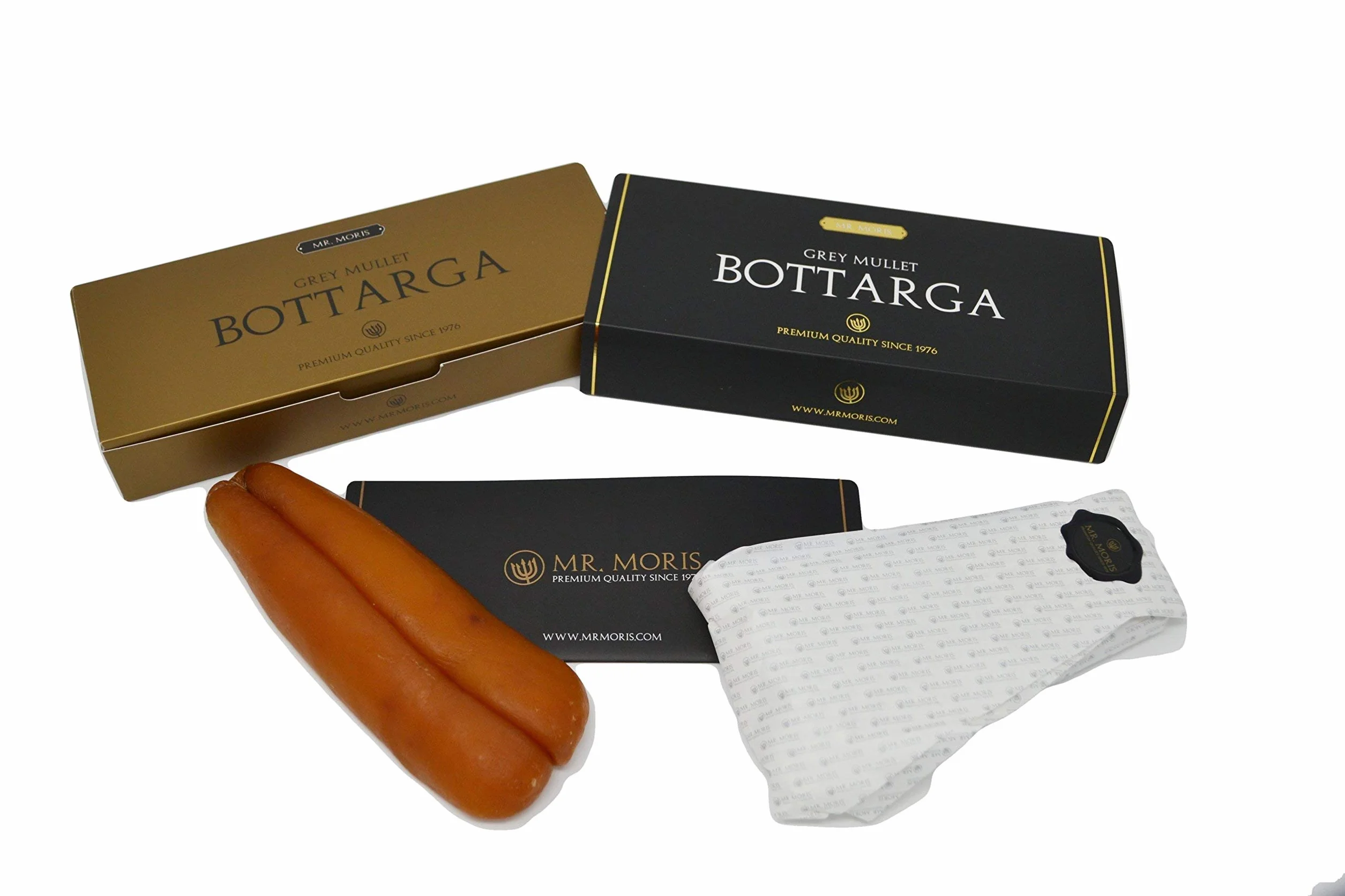 Mr Moris Boutargue de Mullet Qualitè Premium Kosher Poutargue Bottarga (Medium - 120Gr ca)