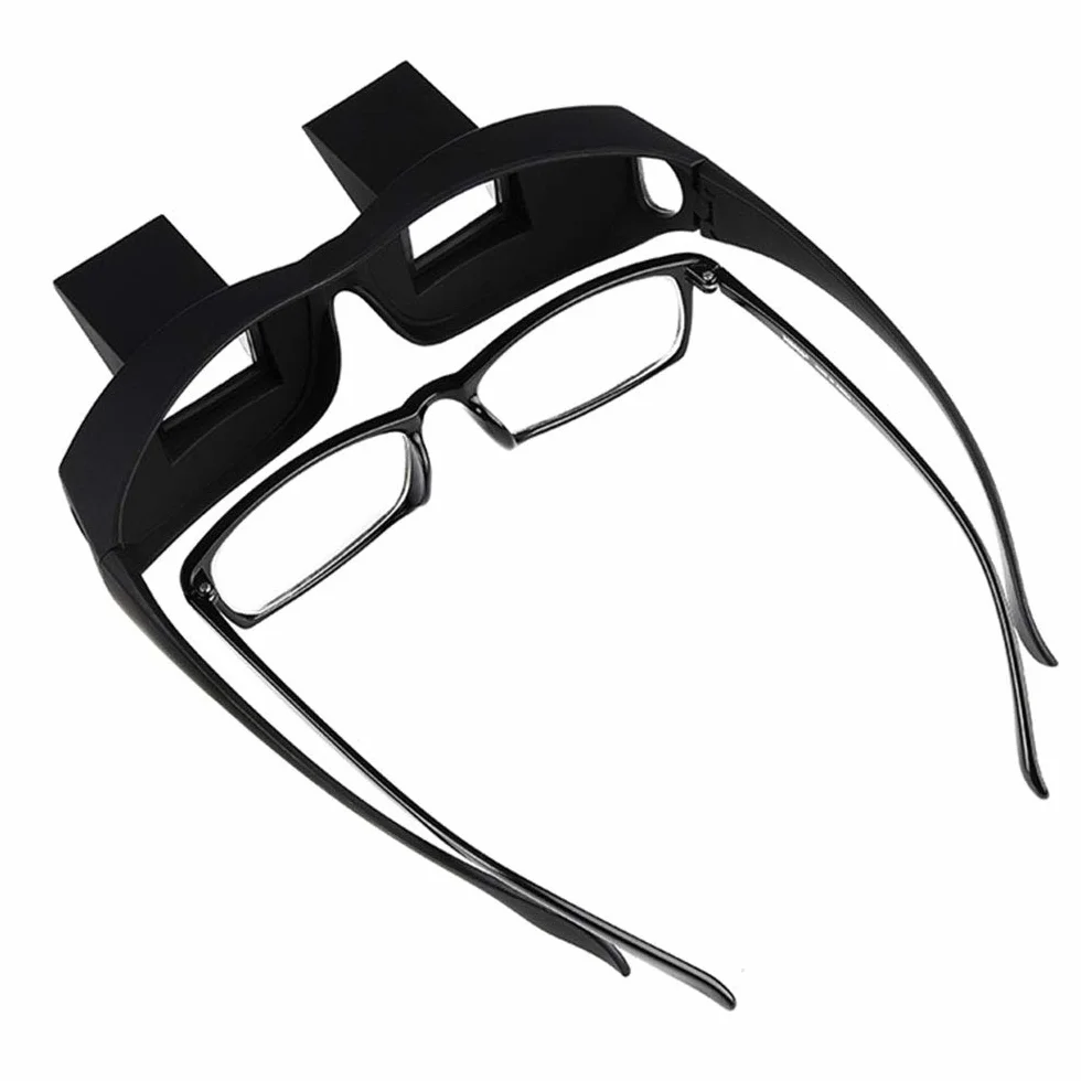 Lunettes paresseuses Periscope Prism horizontales Noir