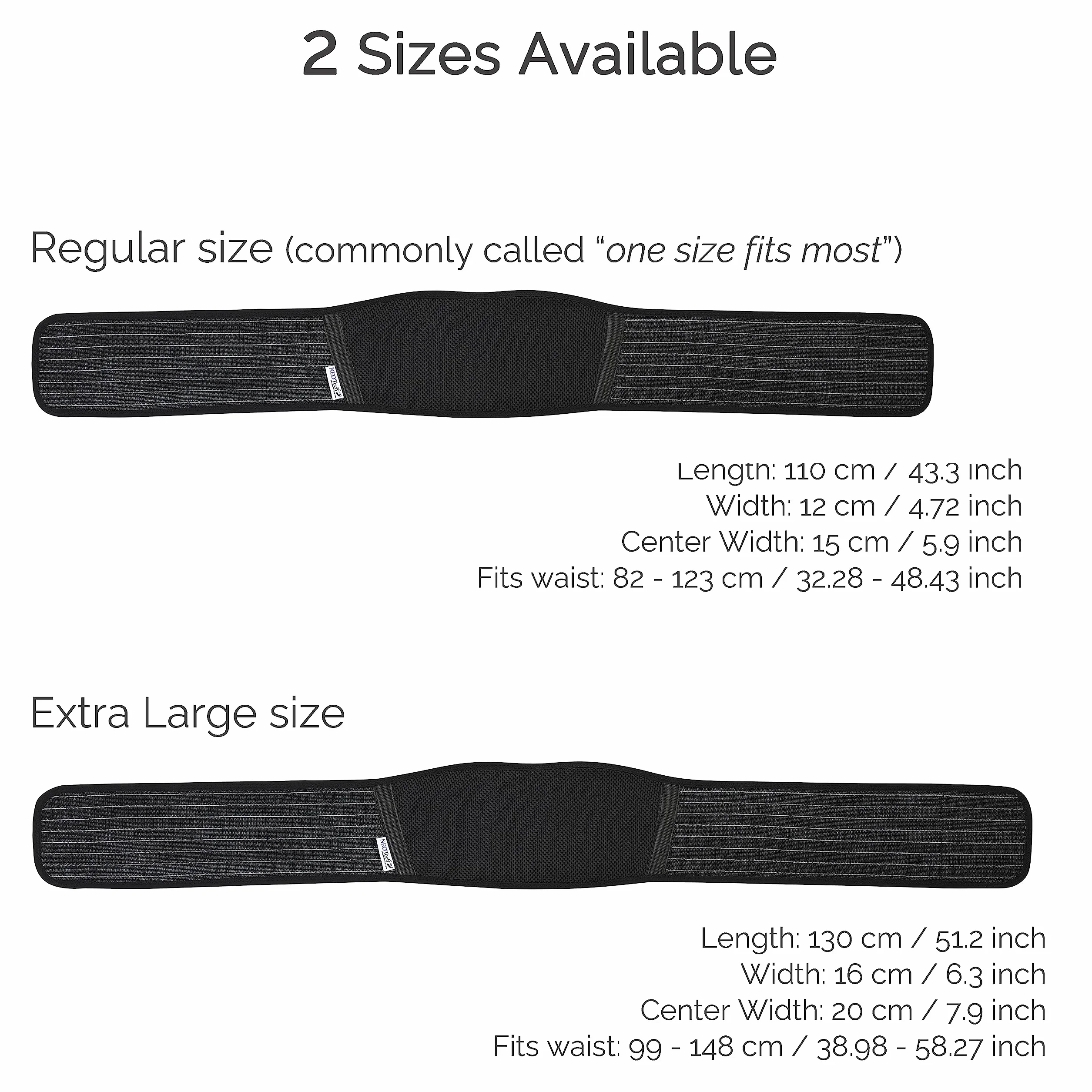 NEOtech Care Ceinture de grossesse bandeau maintien ventre soutien abdominal Noire