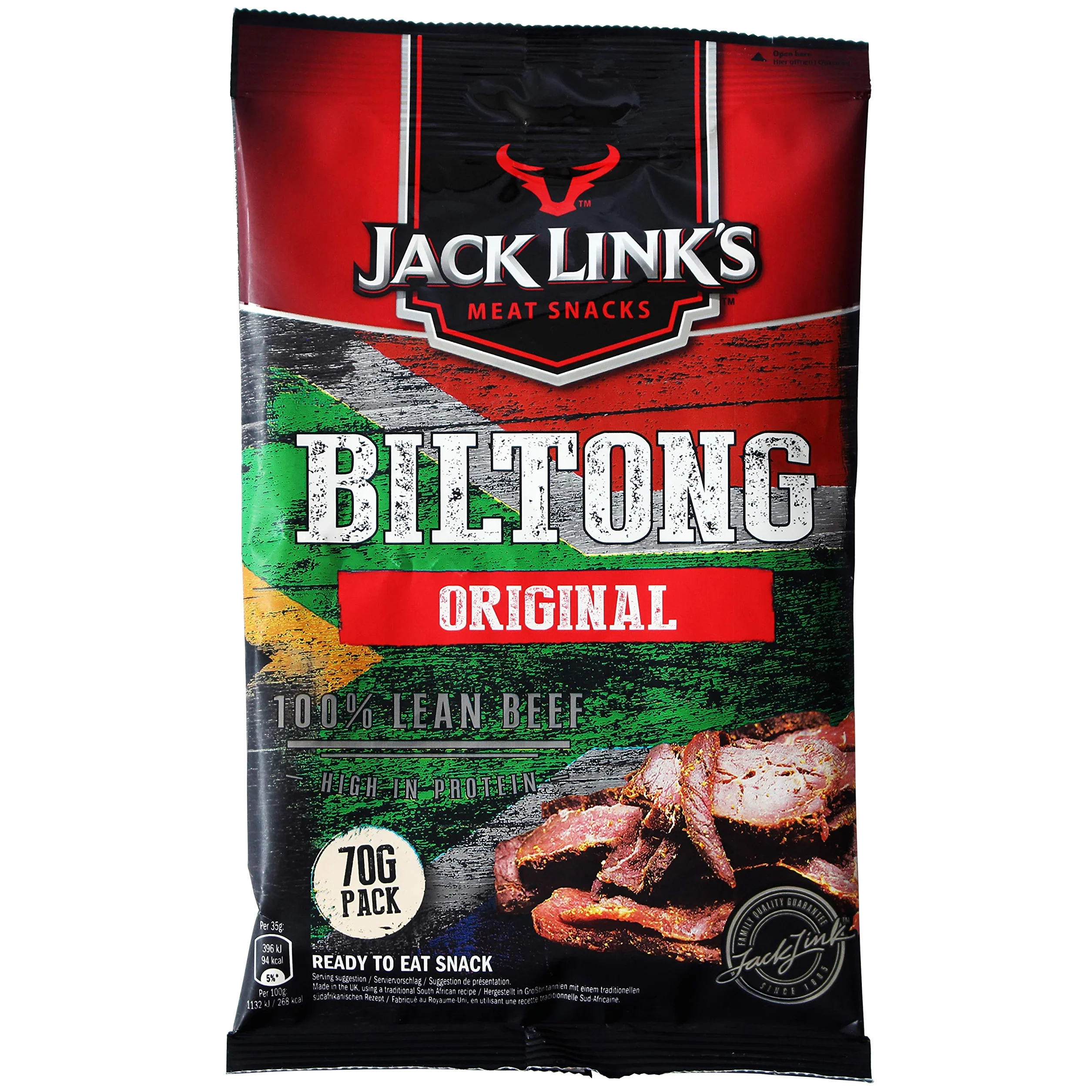 Jack Link's Produit original Biltong, 70 g