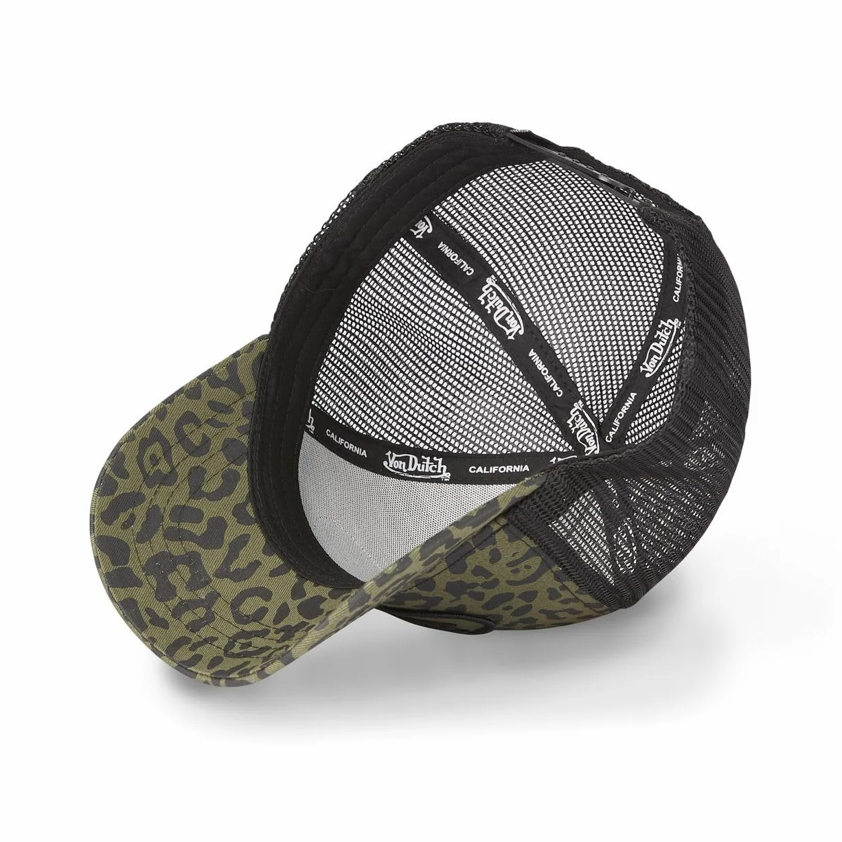 Von Dutch Casquette Homme Femme Ajustable Trucker Originale Noir Vert TU