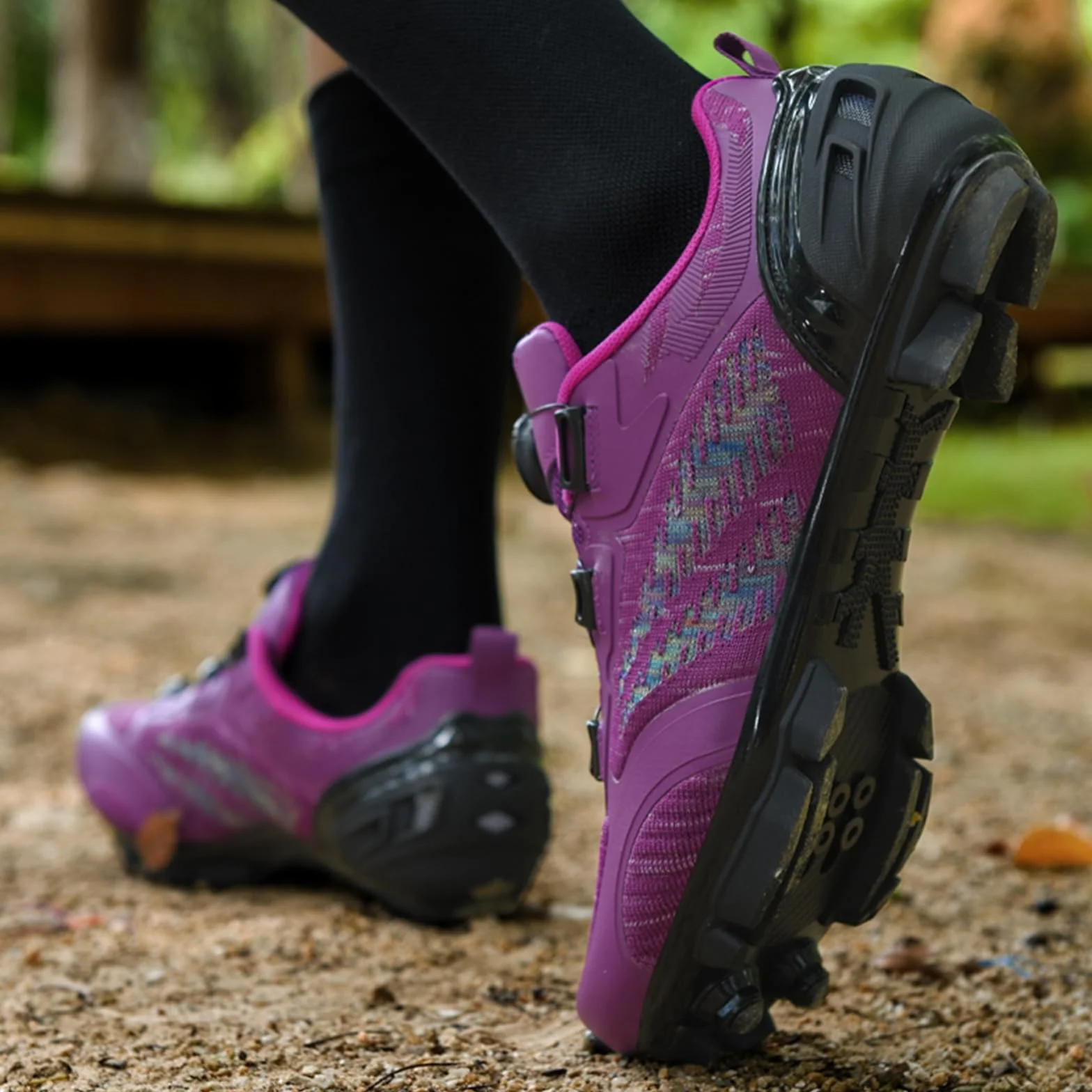 SDEQA Chaussures de Cyclisme pour Femme Compatibles Look SPD SPD-SL Delta Cleats VTT