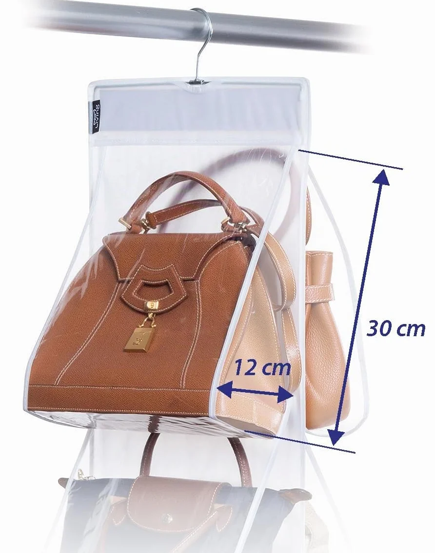 Domopak Living Portée Sacs aux 8 Compartiments Plastique Blanc 33 x 120 cm