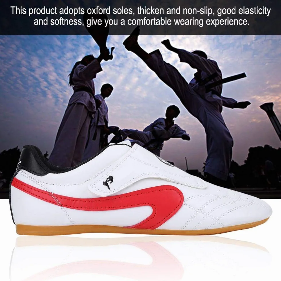 Dilwe Chaussures de Boxe en Cuir PU