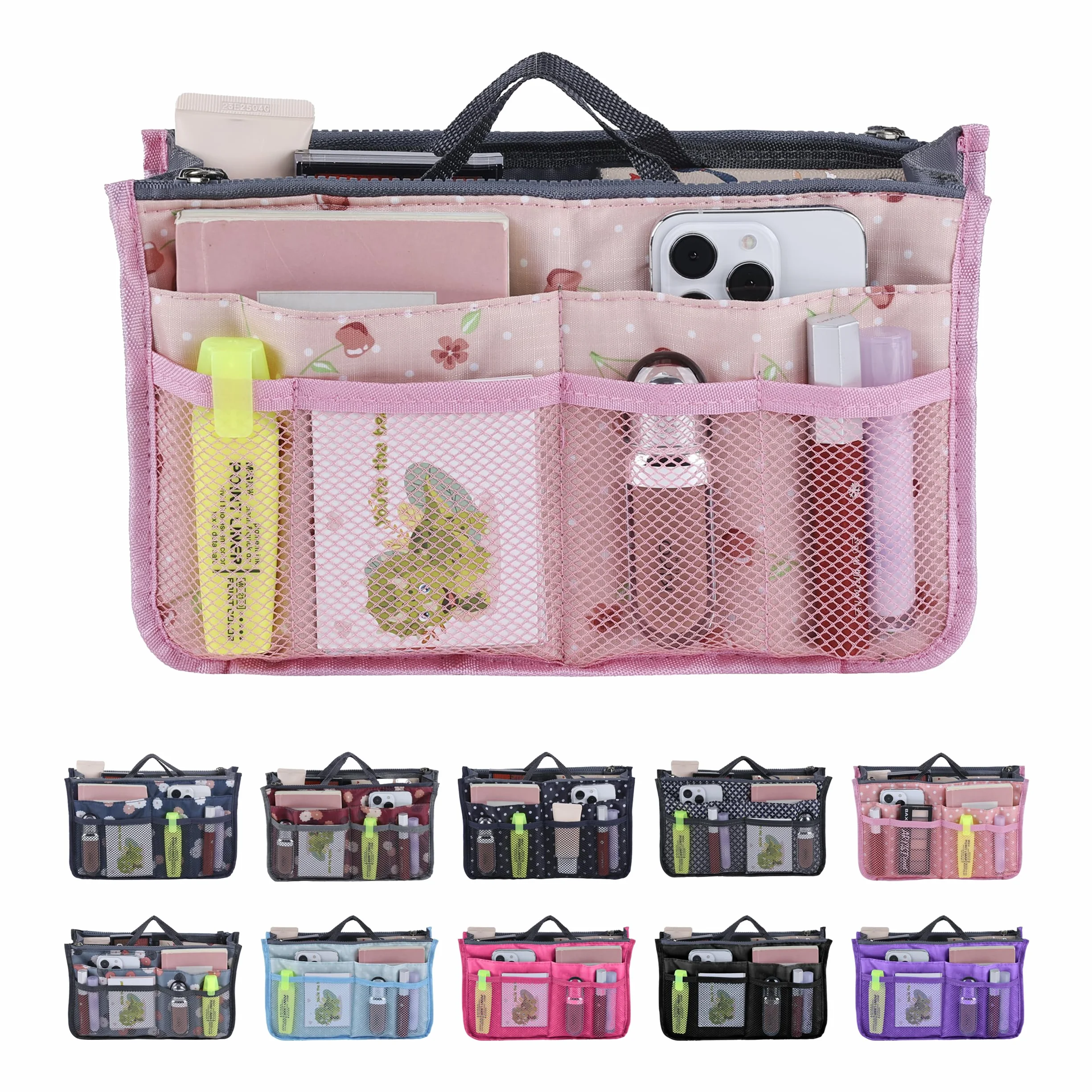 Organisateur De Sac De Voyage à Compartiments Multiples pour Cosmétiques 28,5 x 18,5 x 10cm