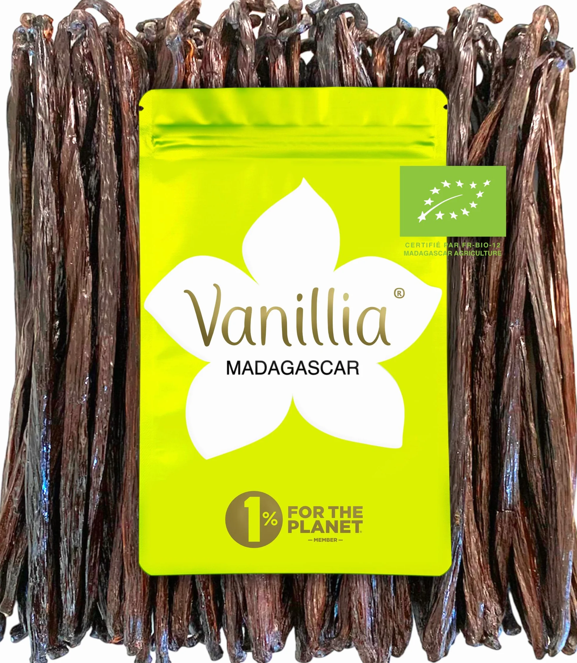 15 Gousses XL • Vanille Bourbon BIO de Madagascar • GRAND CRU • FreshZIP